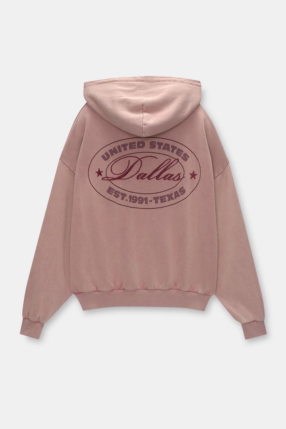 Shop Sudaderas Pull And Bear Sudaderas Chica Sudadera Básica