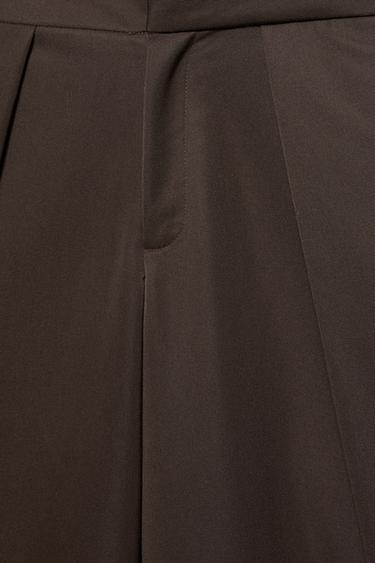 Balloon fit darted trousers — Brown 8