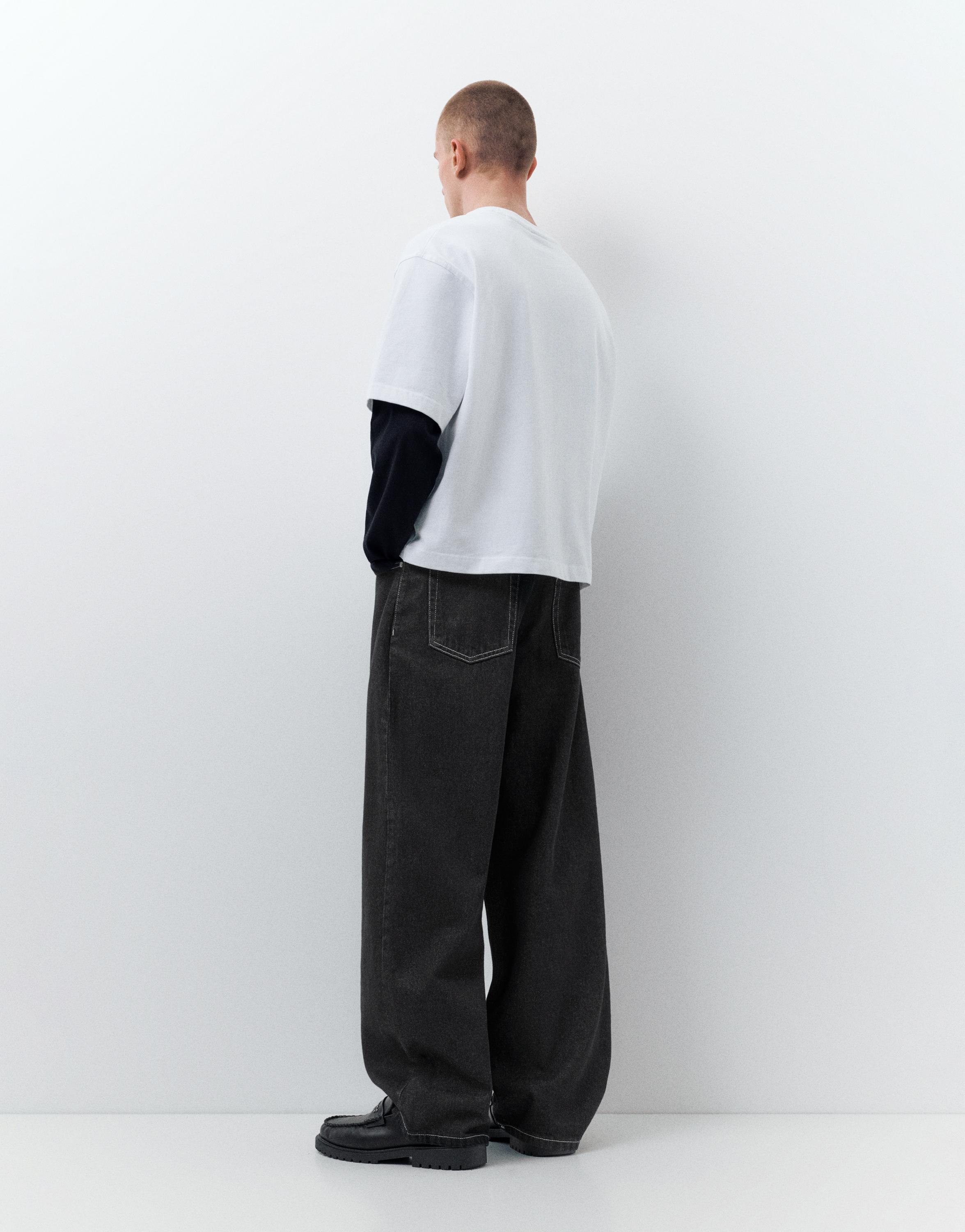 Baggy balloon jeans — Black