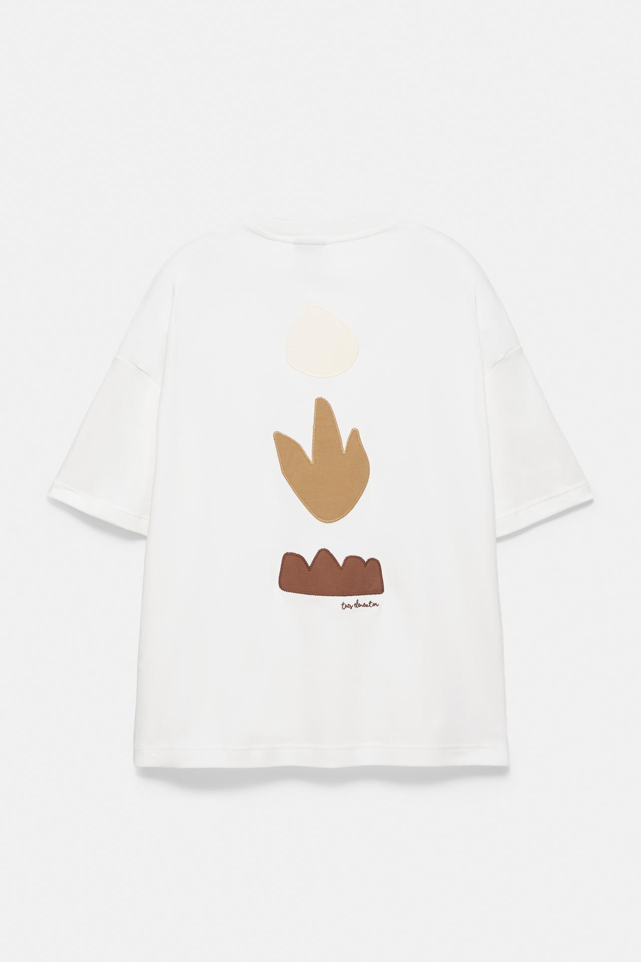 Short sleeve graphic T-shirt — Off white