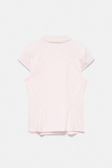 Pink shirt with Peter Pan collar — Pink 7