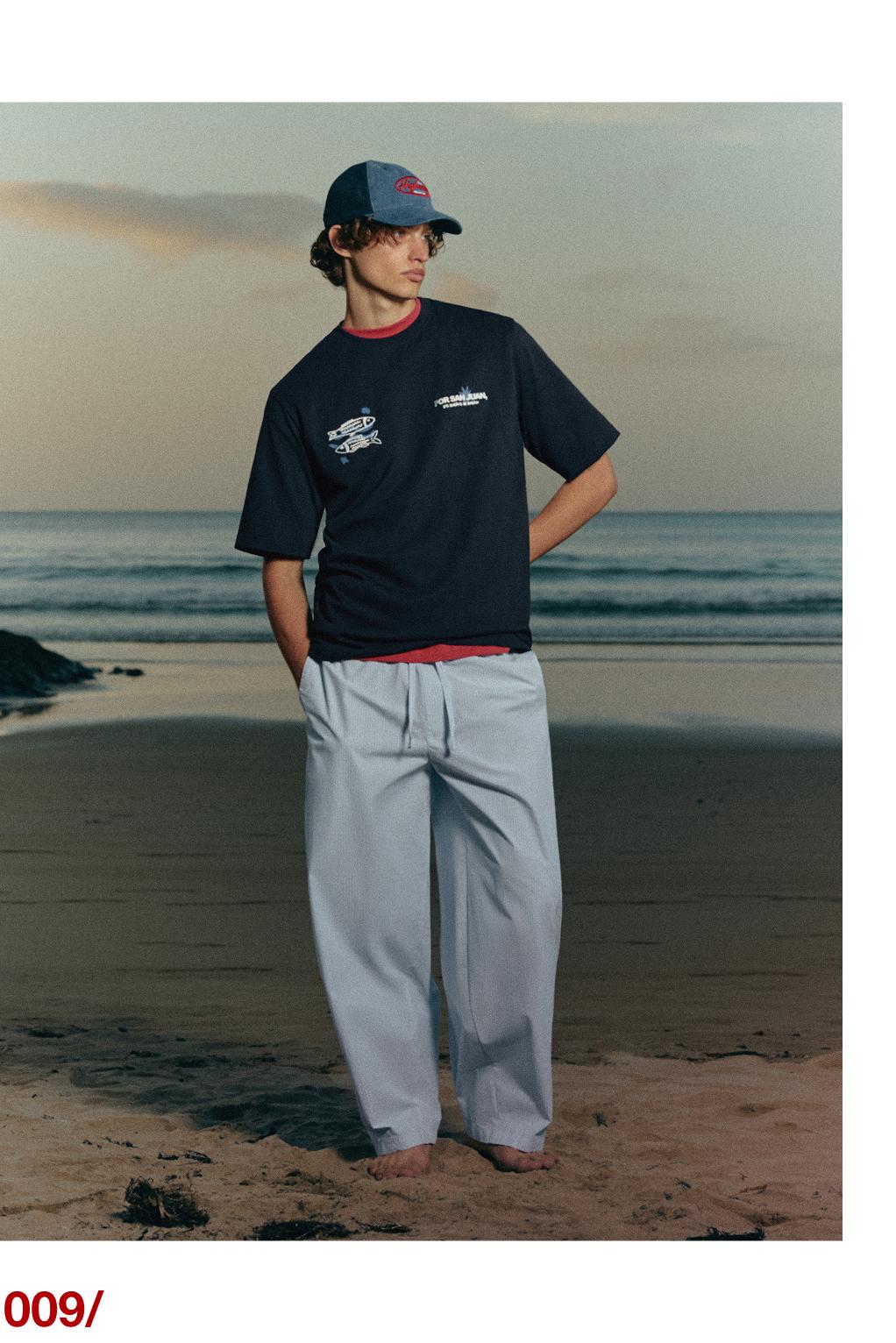 San Juan sardines T-shirt — Navy