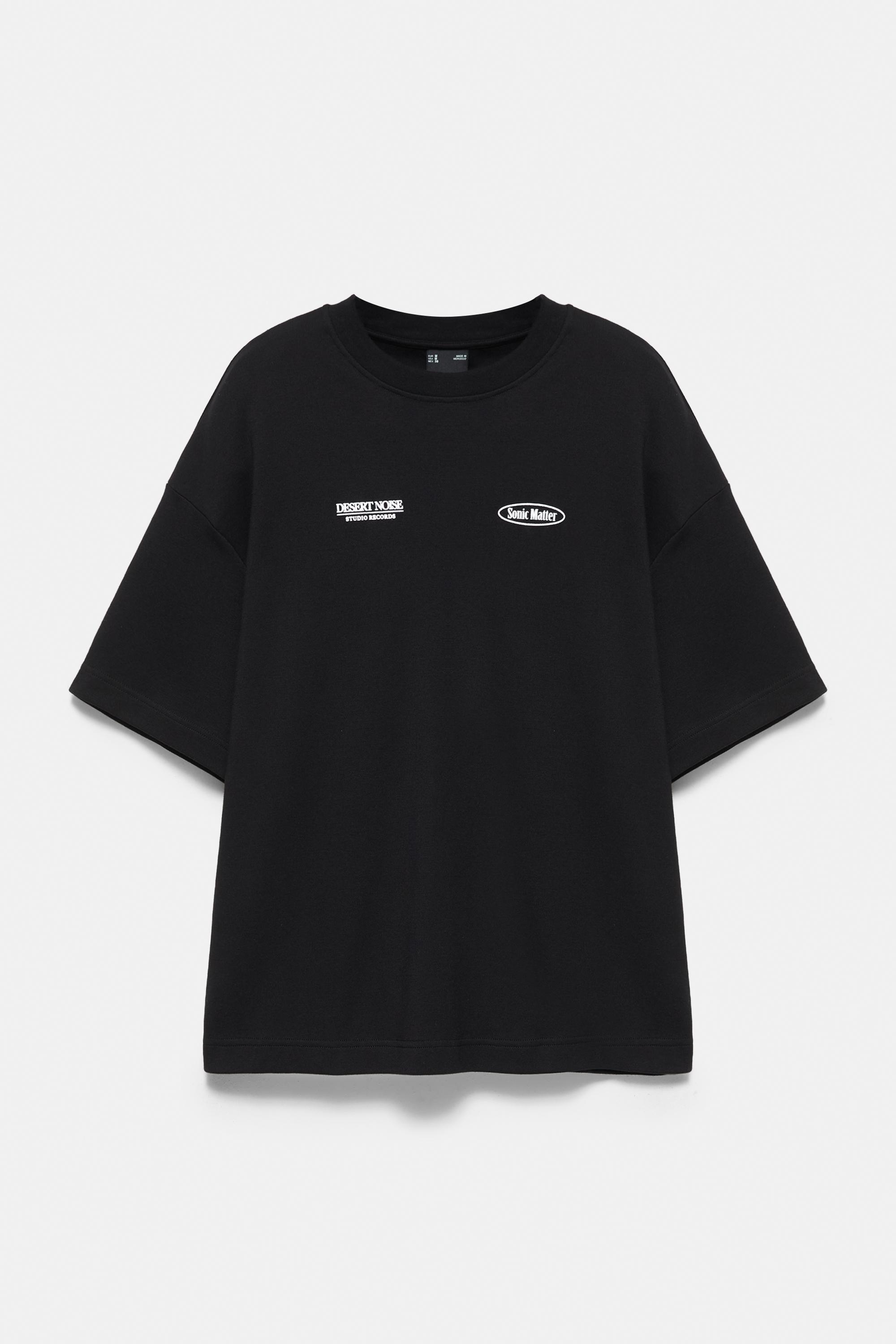 Oversize graphic T-shirt — Black