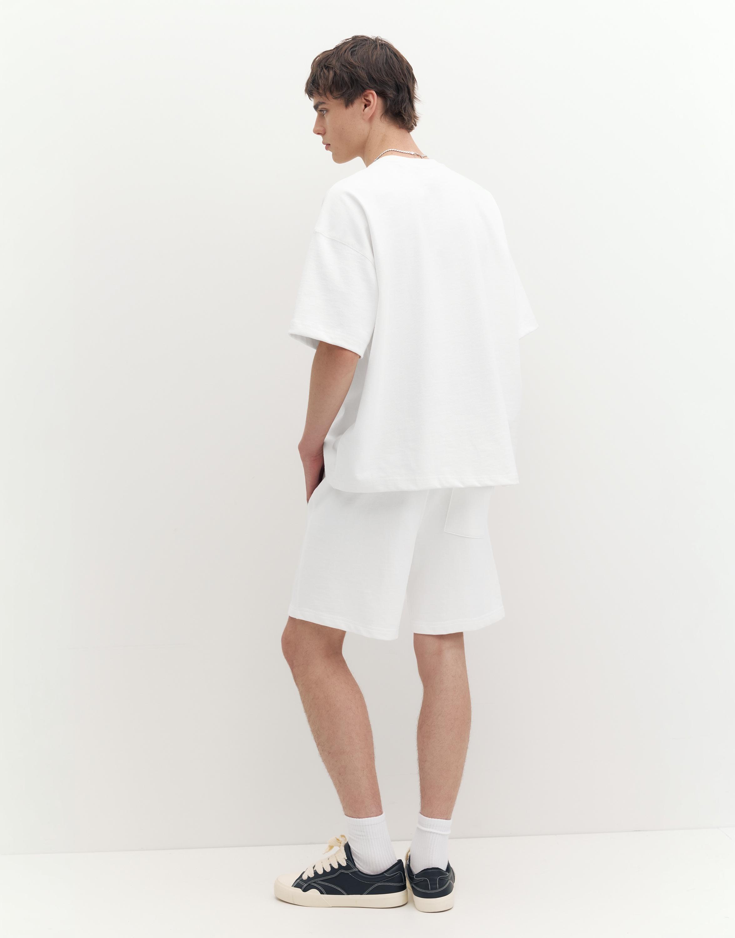 STWD jogger Bermuda shorts — White
