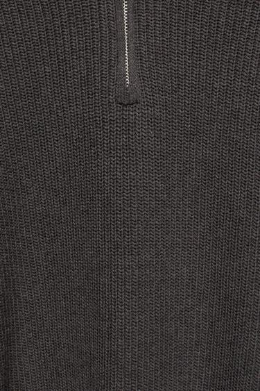 Quarter-zip jumper — Dark anthracite 9