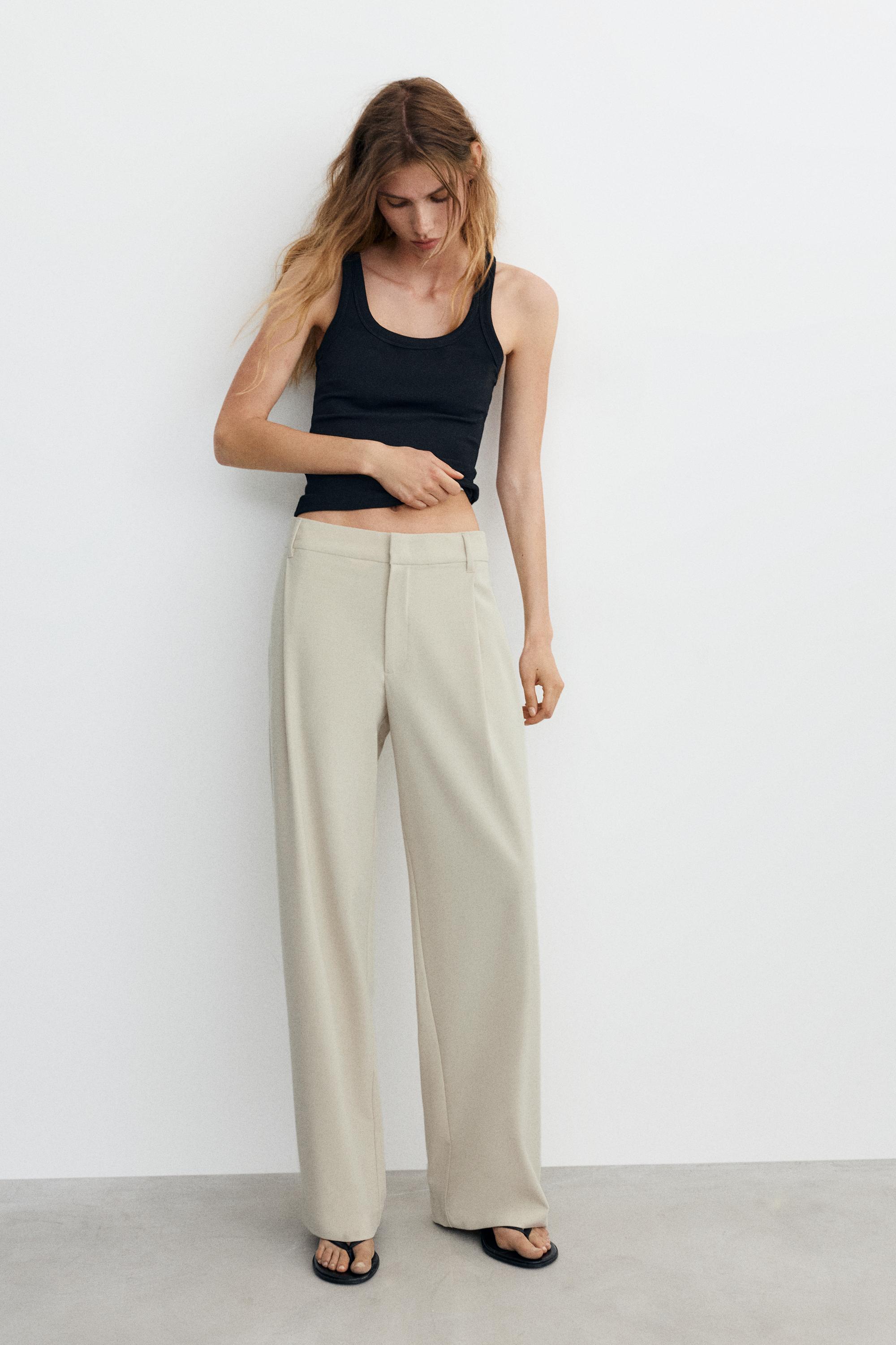 Darted smart trousers — Vanilla