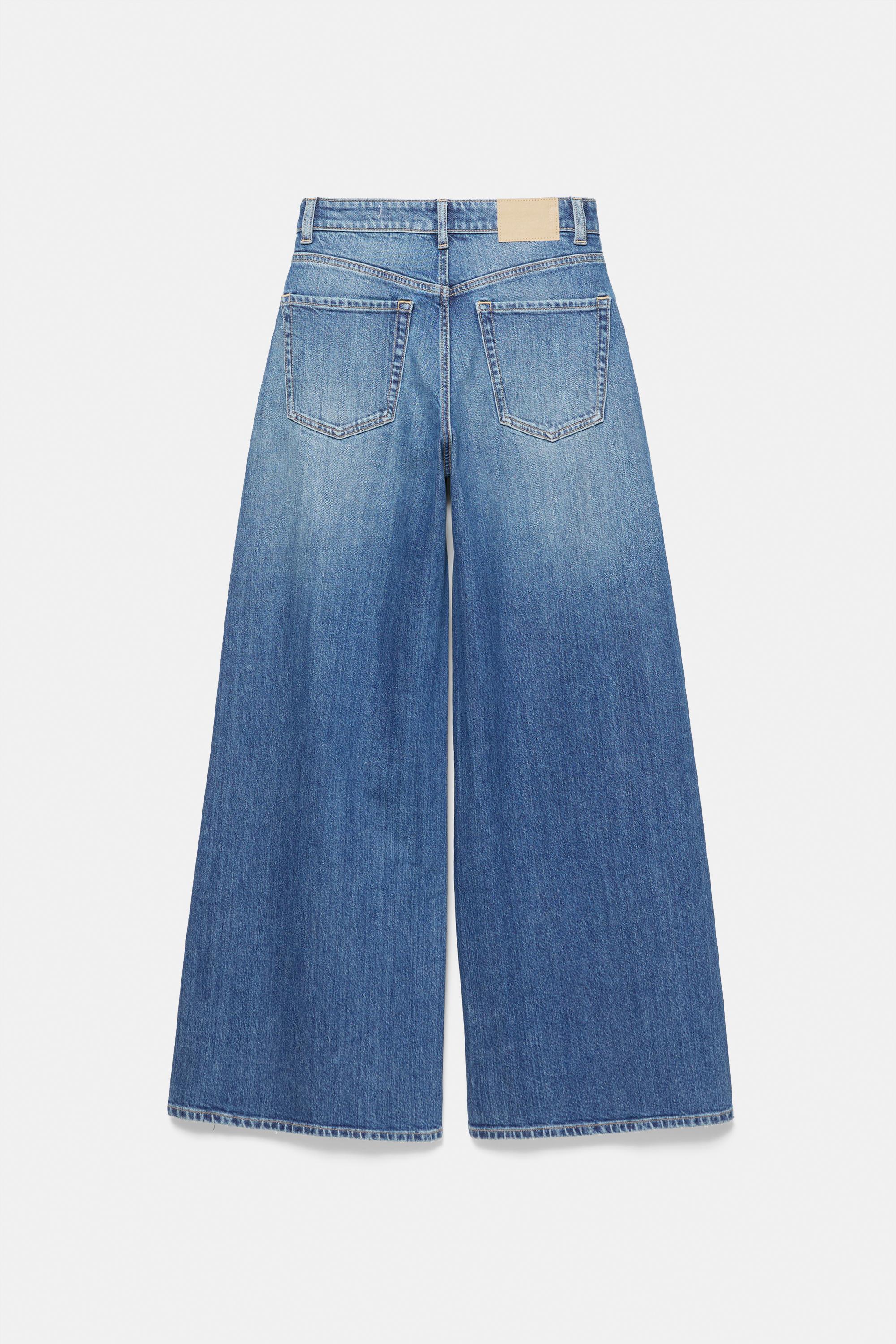Pull&Bear Süper geniş paça comfort jean görsel 8