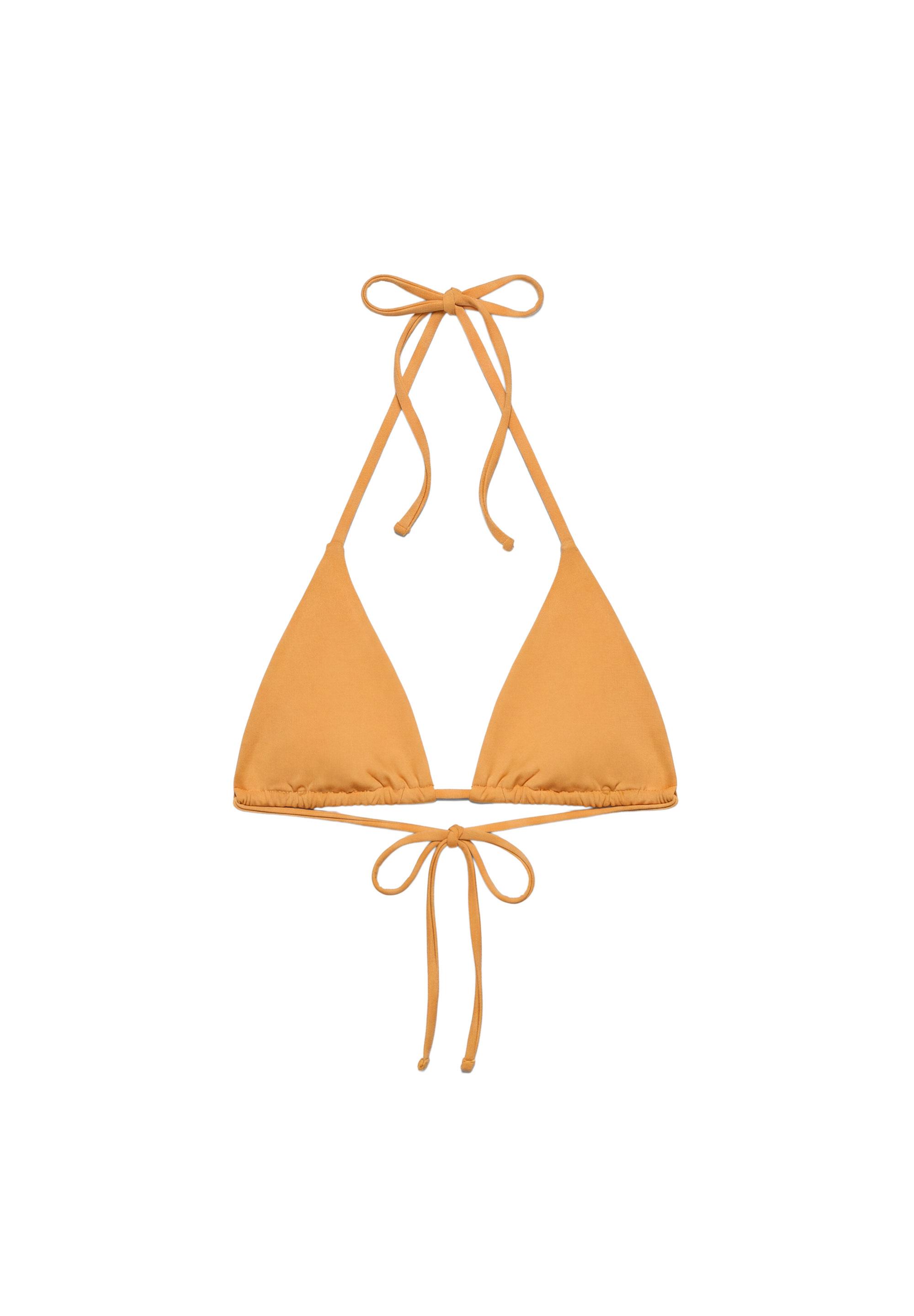 Triangle bikini top — Orange