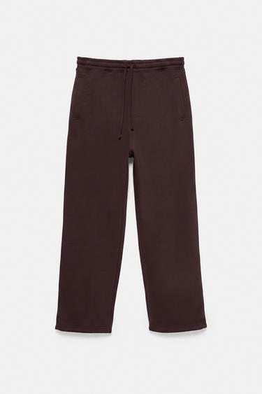 Basic baggy tracksuit bottoms — Chocolate 7