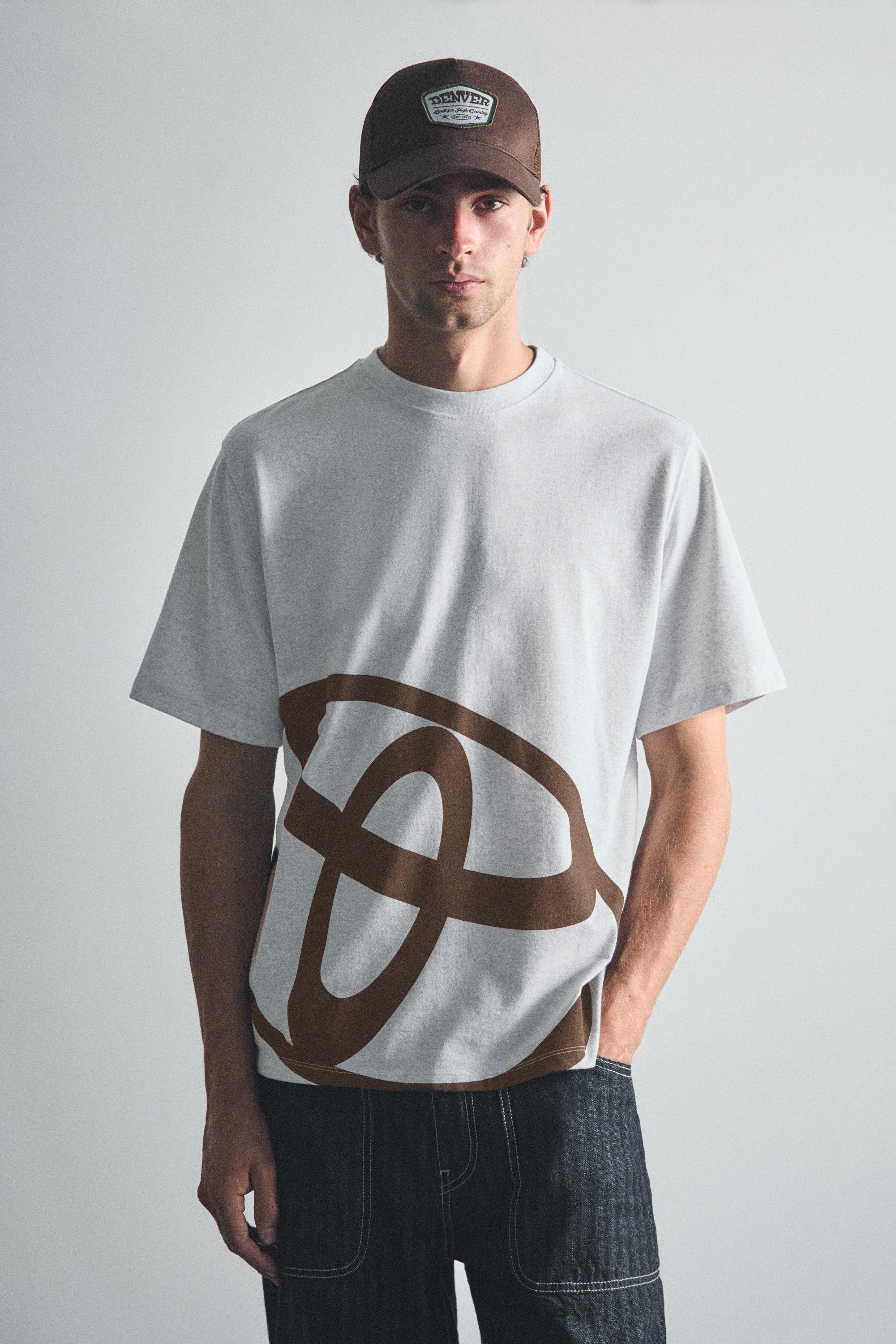 Regular fit Toyota logo T-shirt — Grey marl