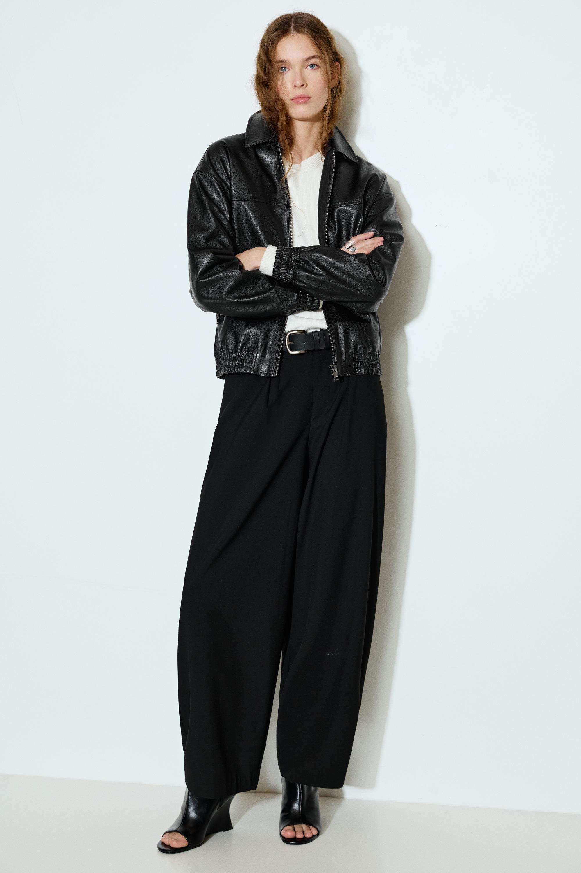 Suni Deri Baba Kesim Ceket - Görsel 27