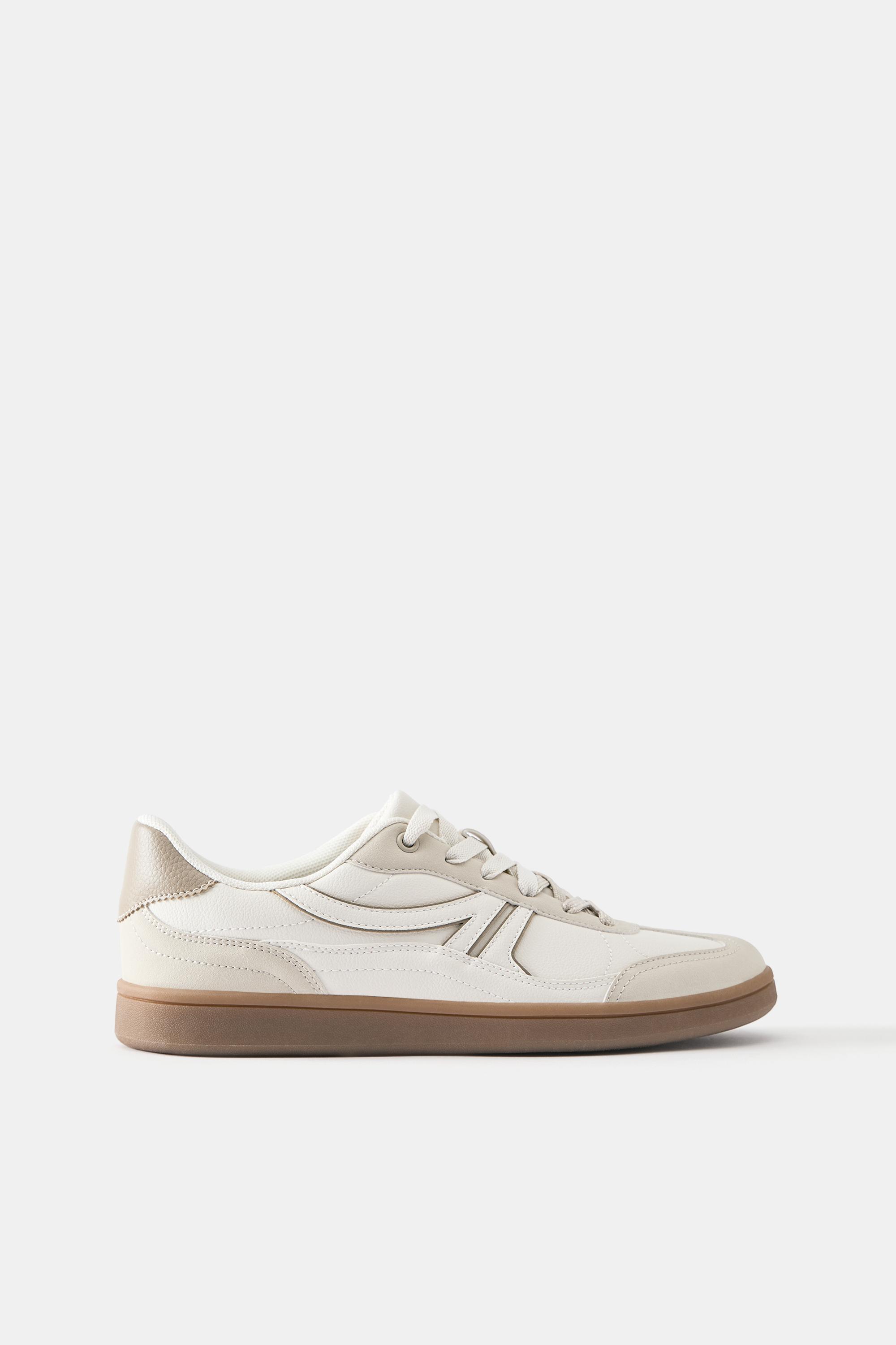 Retro trainers — Ecru