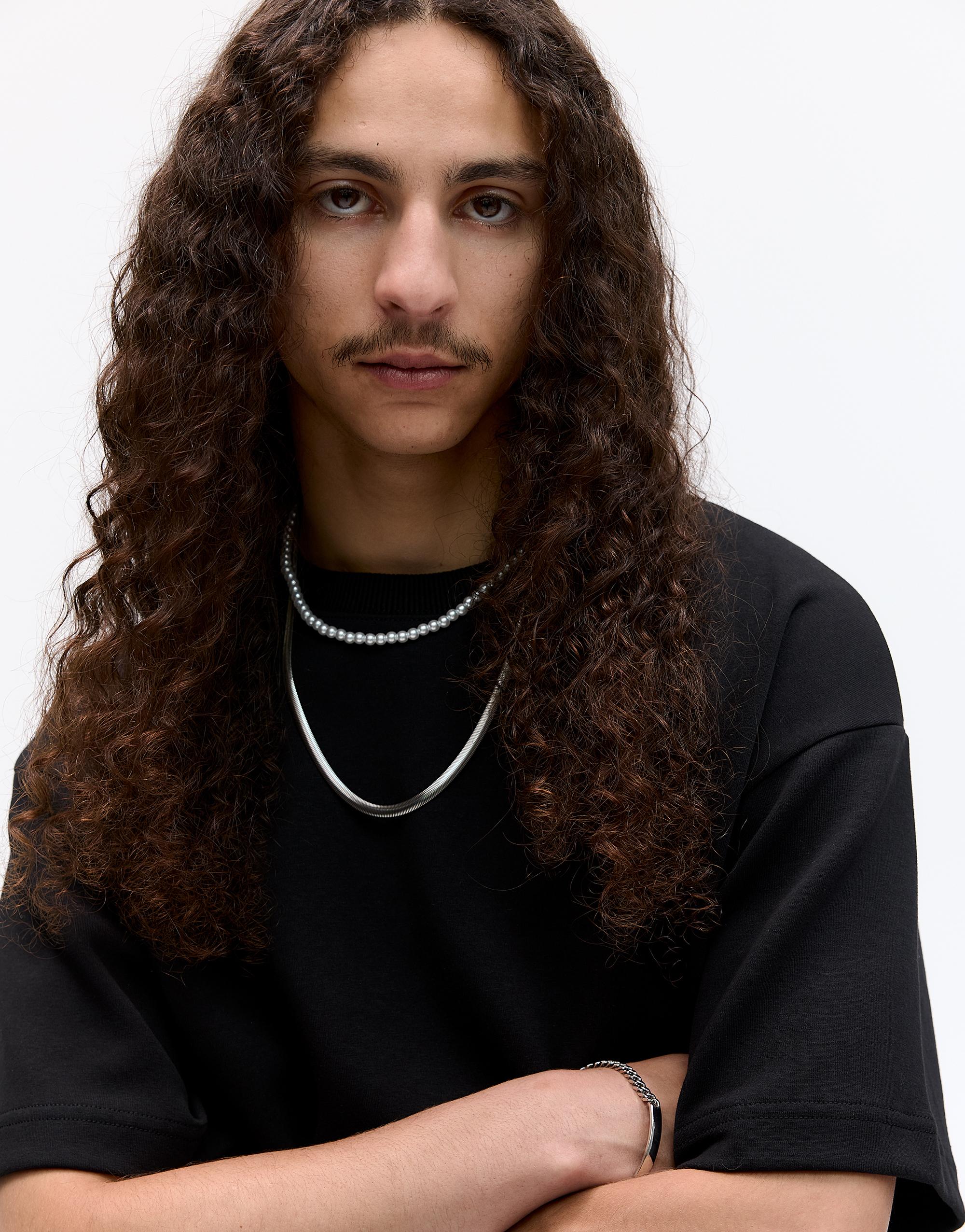 Basic short sleeve sweatshirt — Black