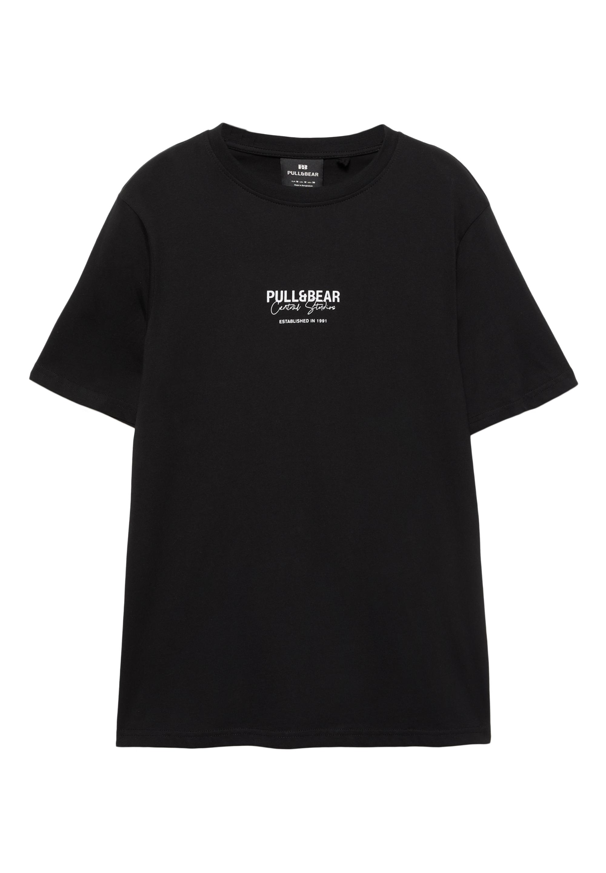 Embroidered logo T-shirt — Black