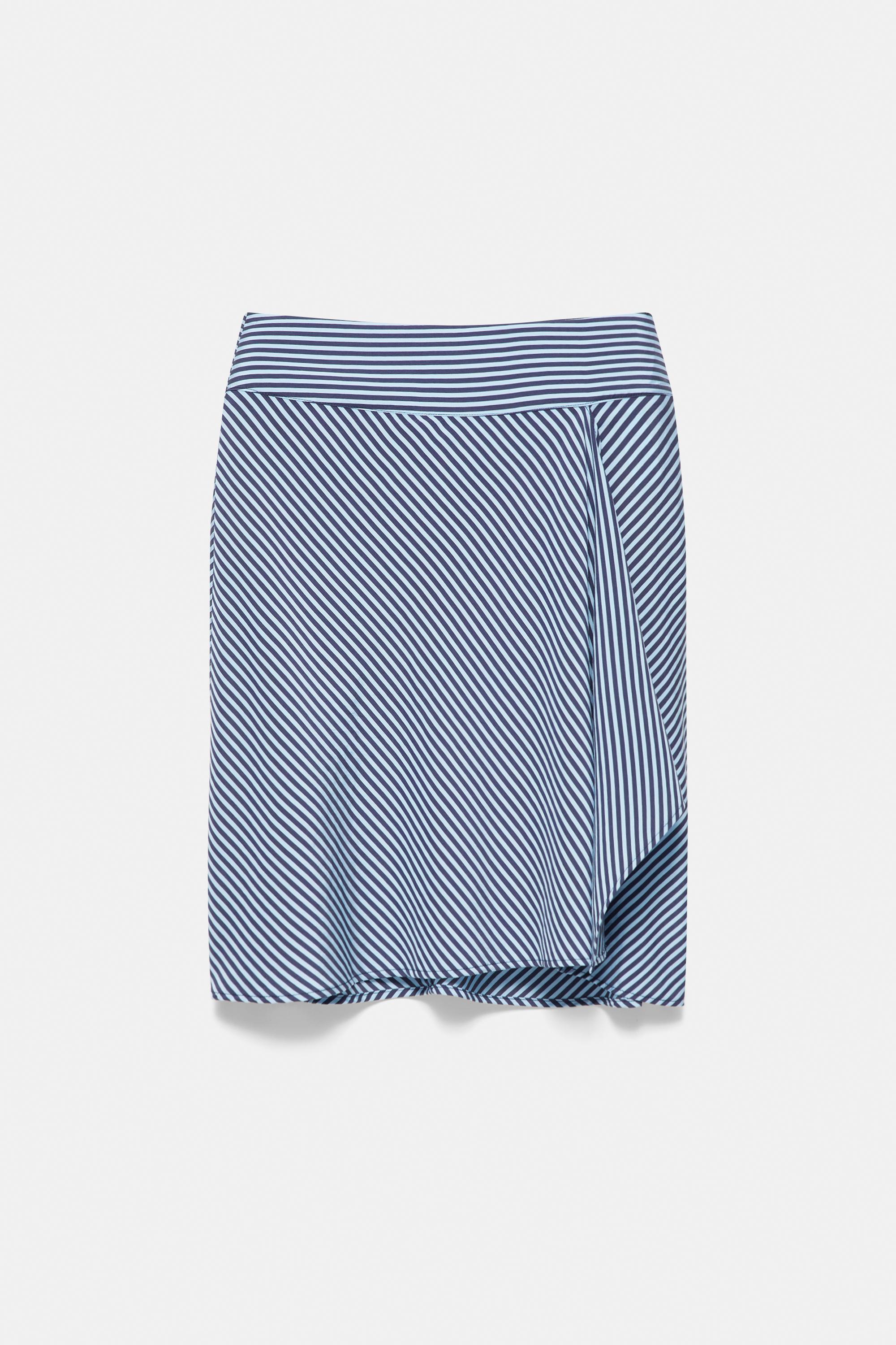 Striped skirt — Bluish navy