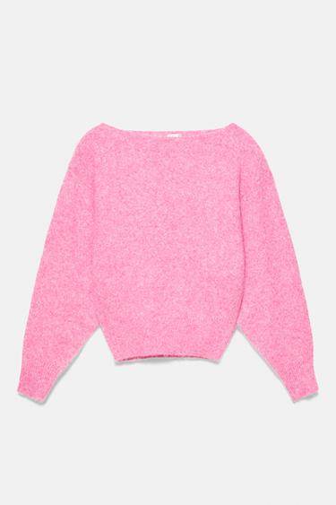 Asymmetric knit jumper — Fuchsia 6