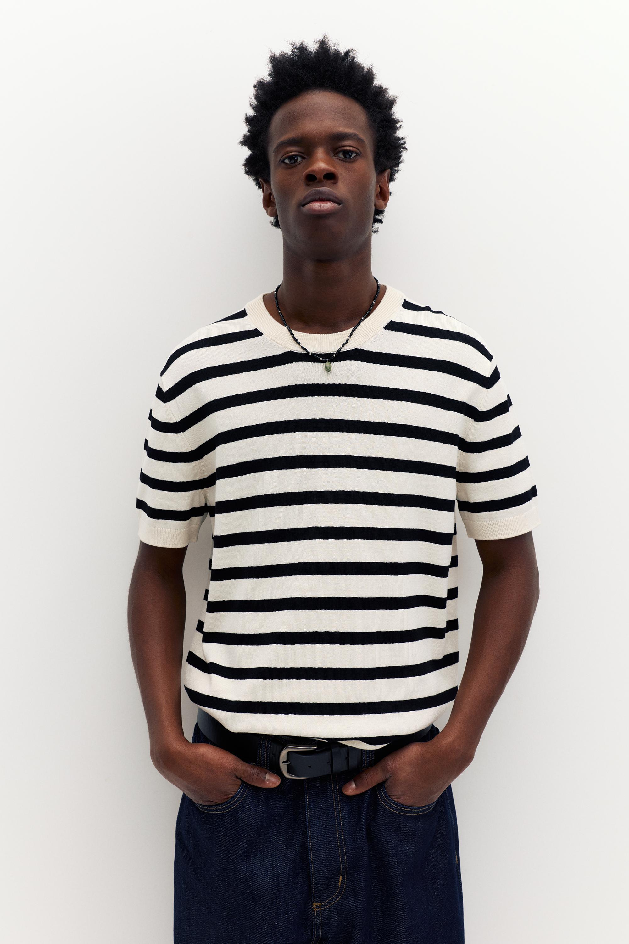 Short sleeve jumper — White/Black