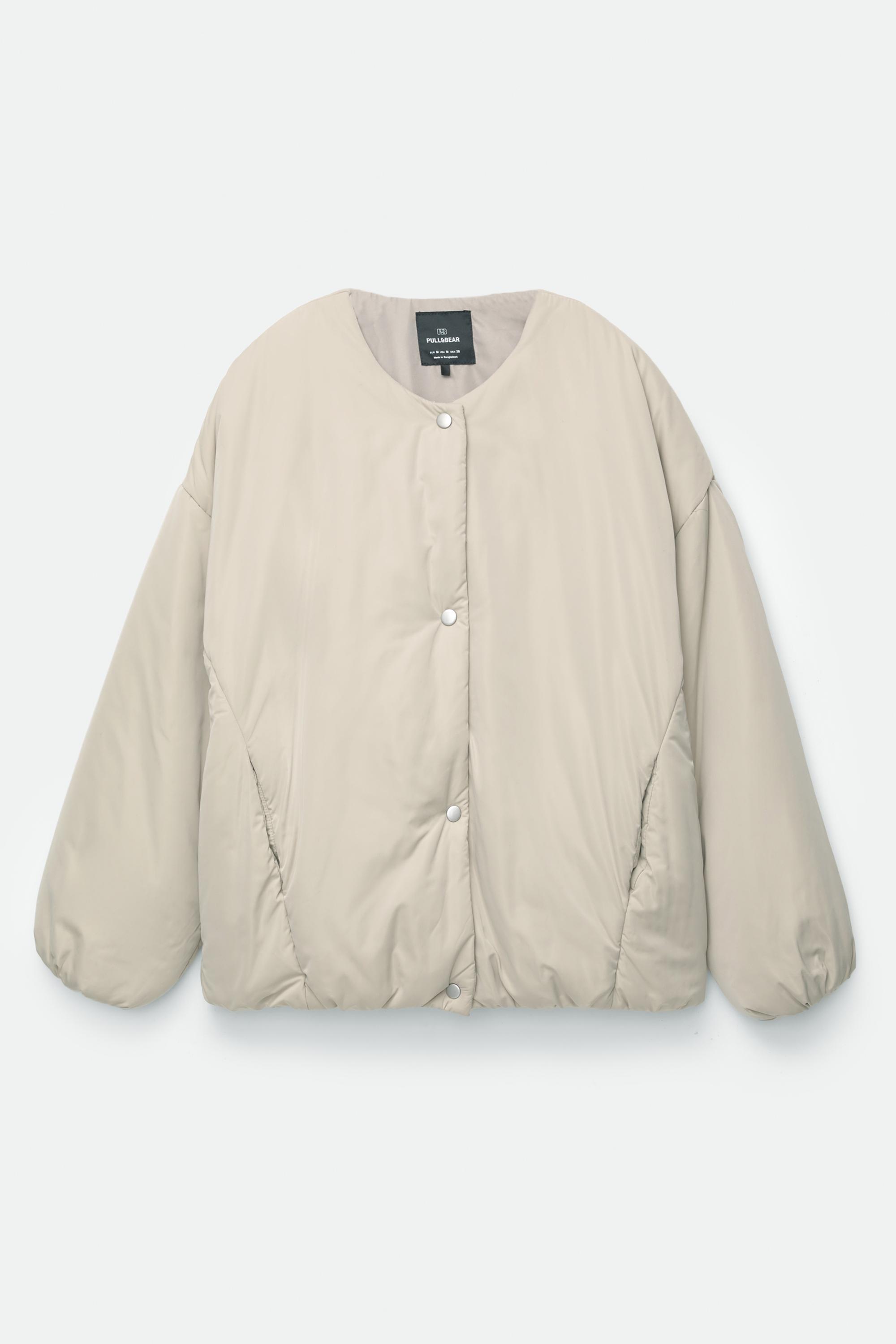 Çıtçıt düğmeli şişme mont - Görsel 13