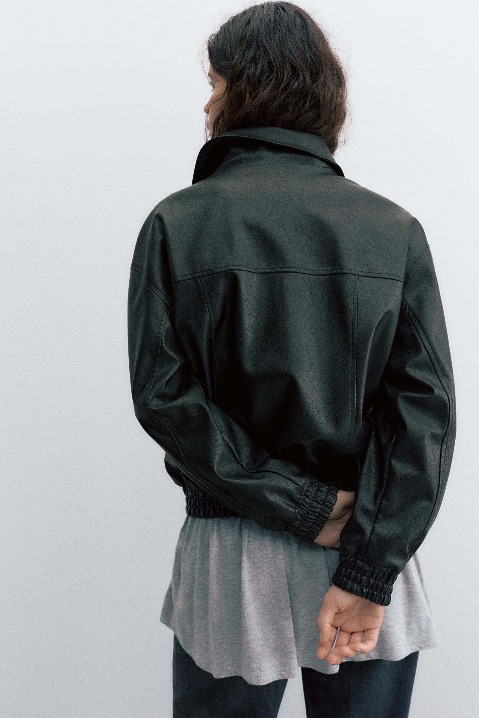 Suni Deri Baba Kesim Ceket - Görsel 4