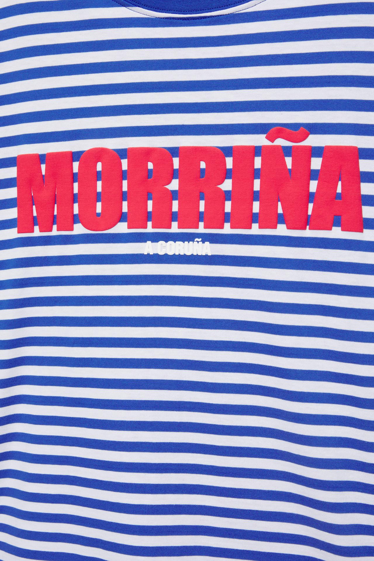 Morriña striped long-sleeve T-shirt — Deep blue