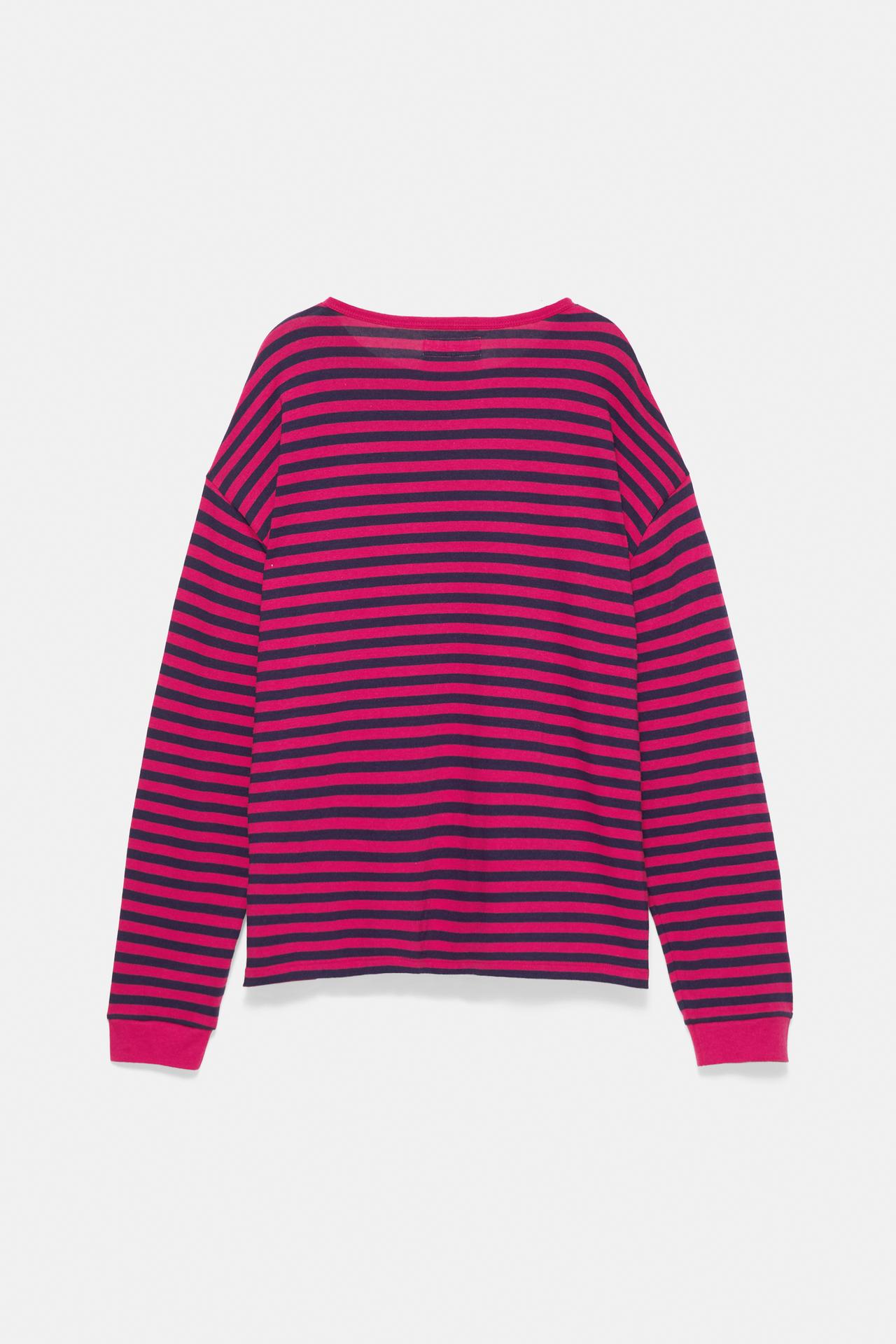 Long sleeve striped T-shirt — Striped