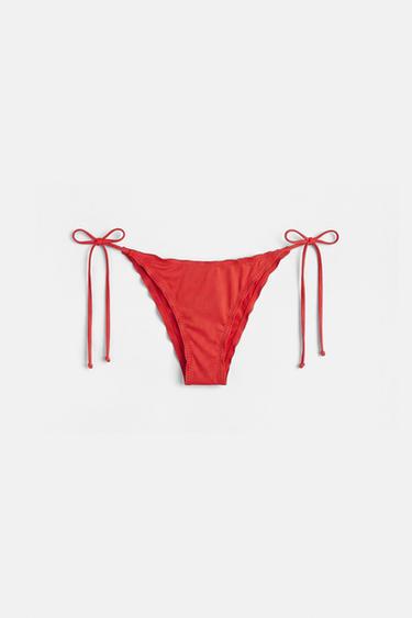 Ruffled bikini bottoms — Red 4