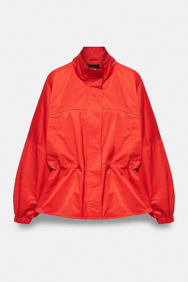 Gathered waist jacket — Red 8