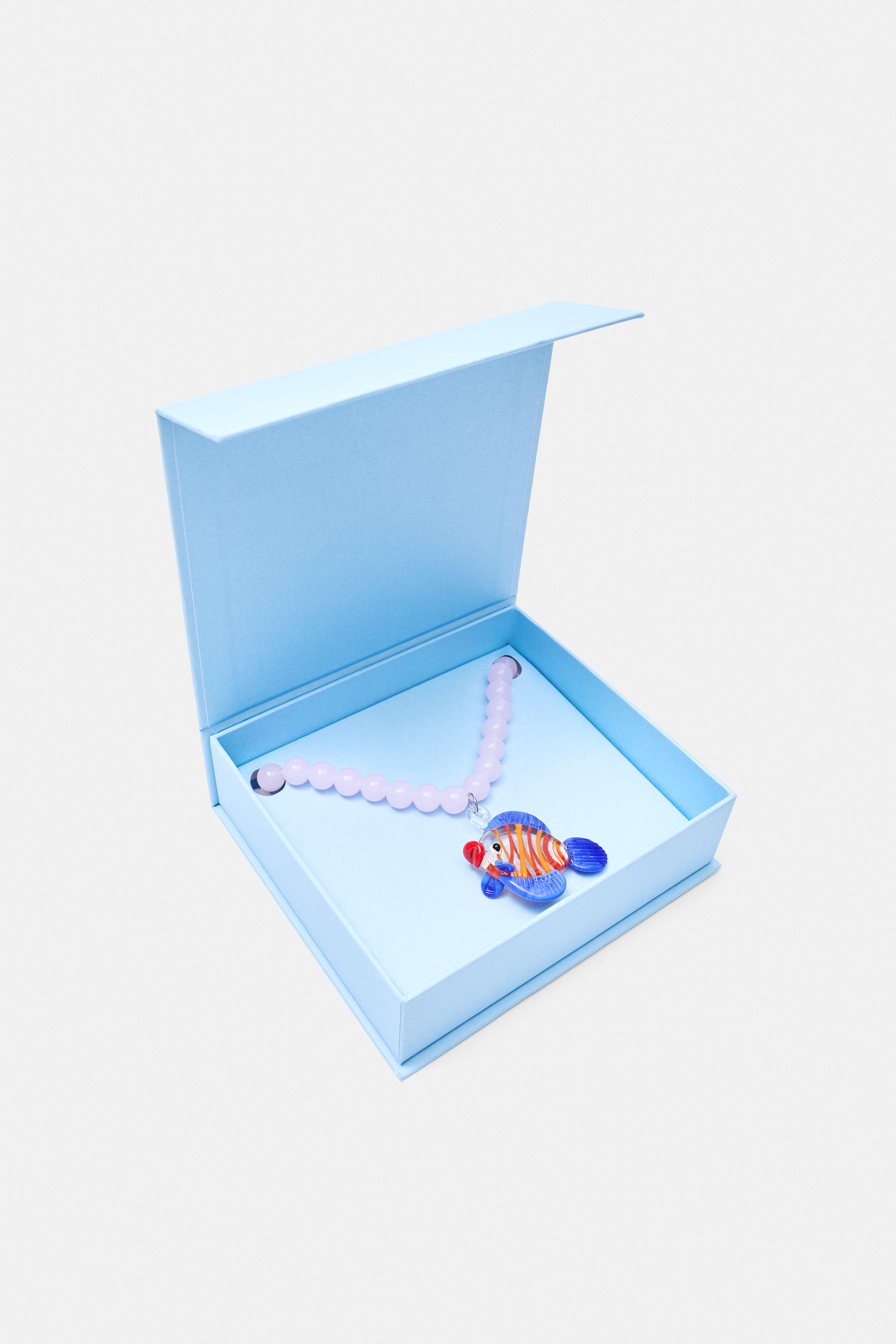 Pleasures x STWD bead necklace — Pink