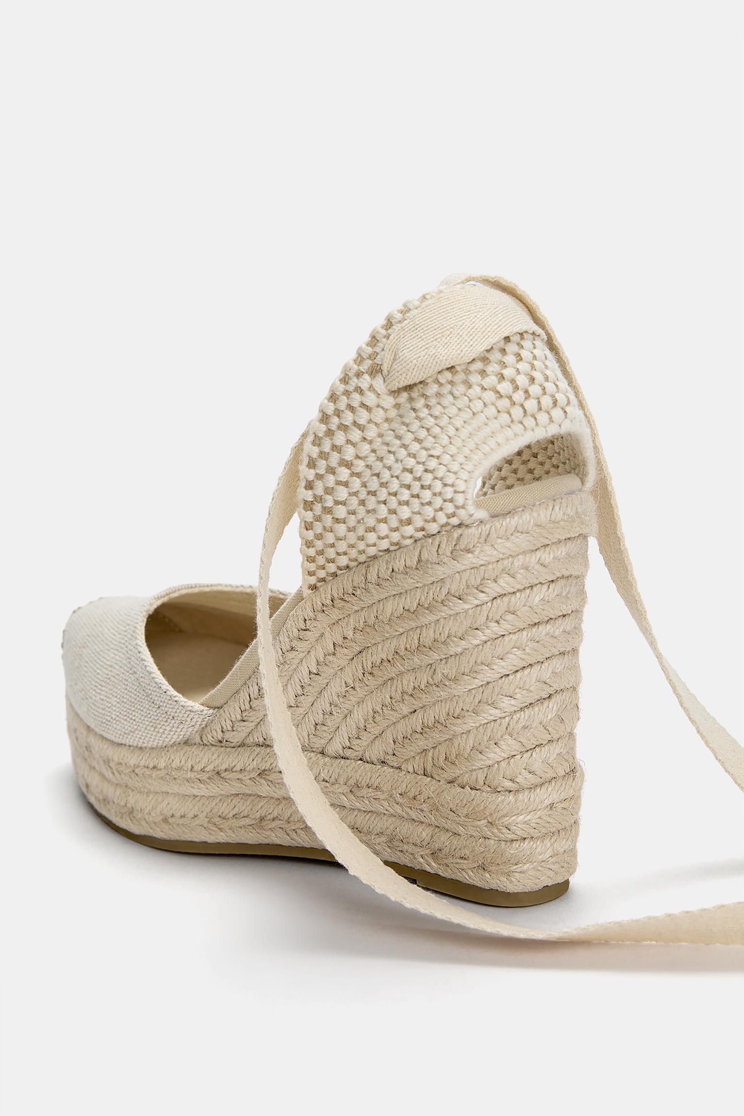 Espadrille wedges — Ecru