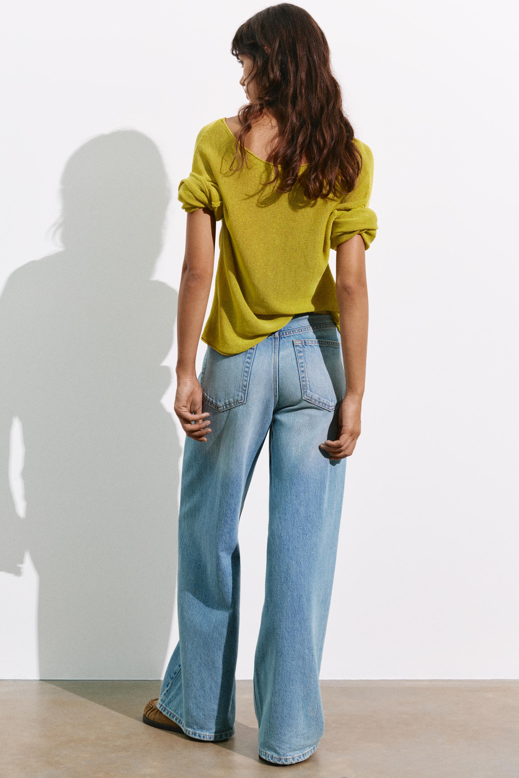 Fine knit jumper — Apple green