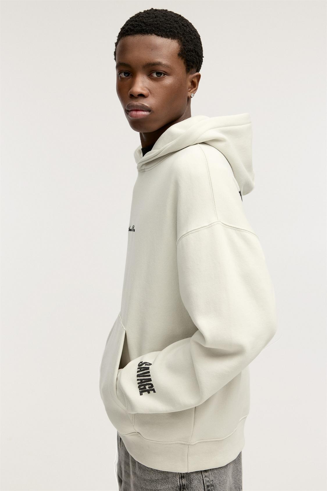 21 Savage Hoodie Pull And Bear Pullover Beige Fresh Laundry Savage