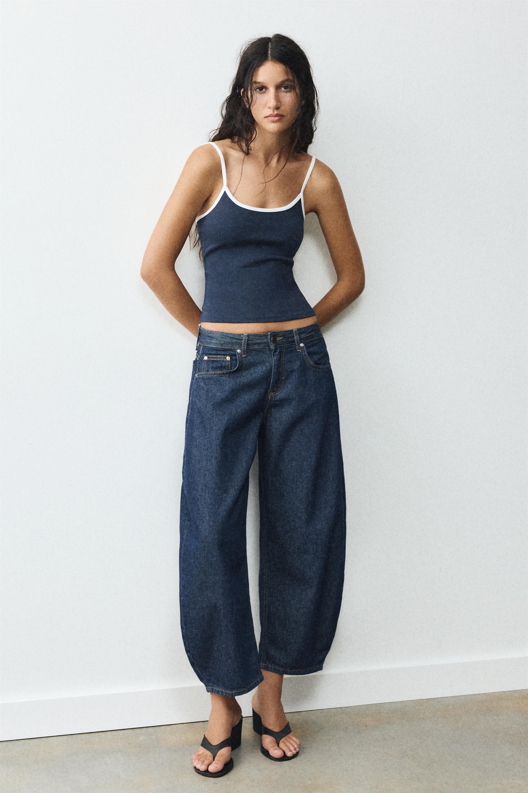 Thin strap top — Navy