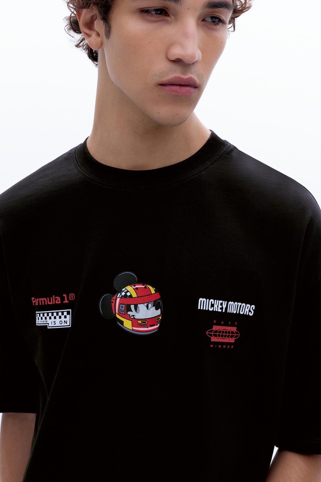 Disney x F1 Mickey Motors T-shirt — Black