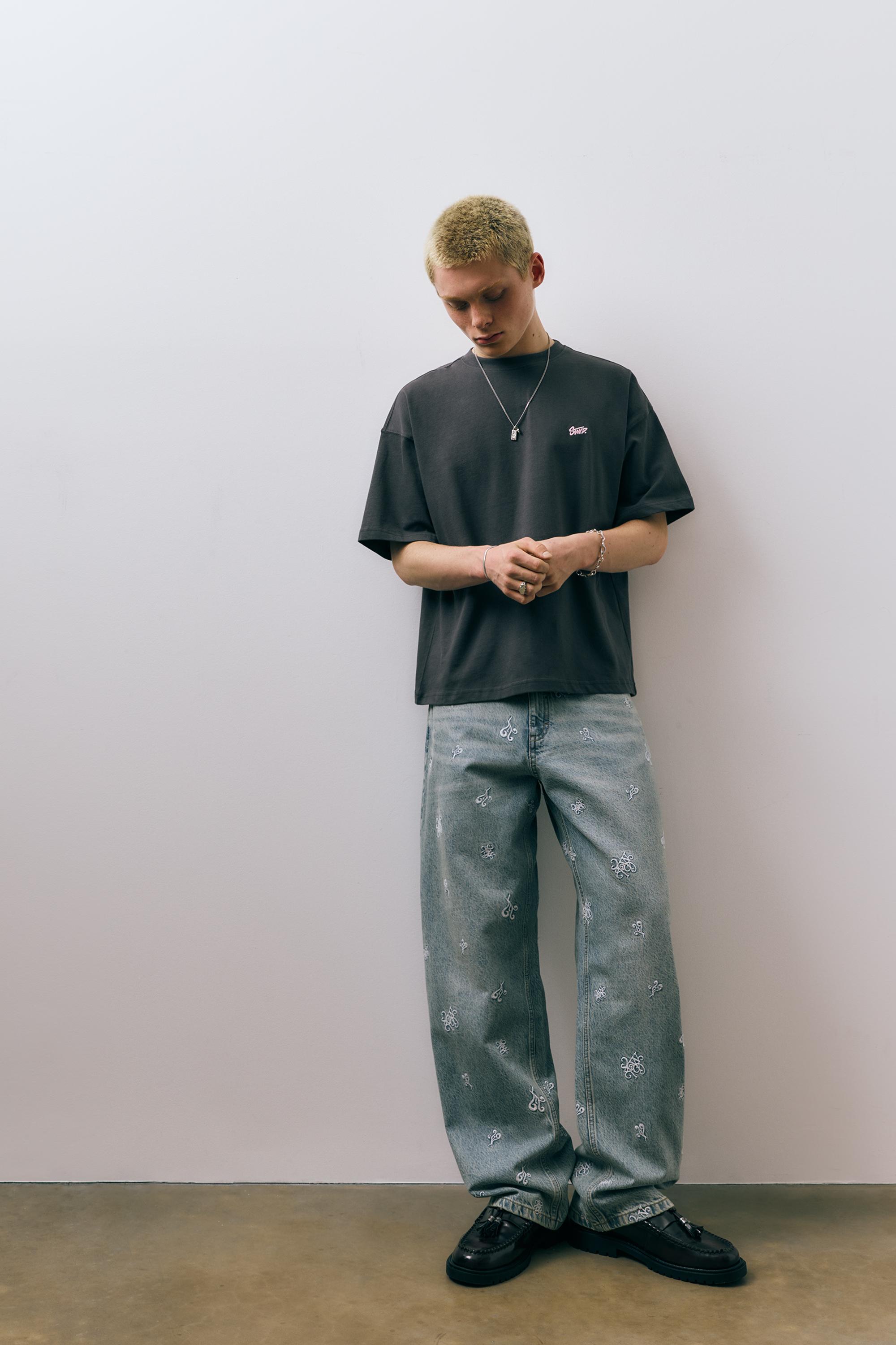 STWD logolu salaş t-shirt - Görsel 33