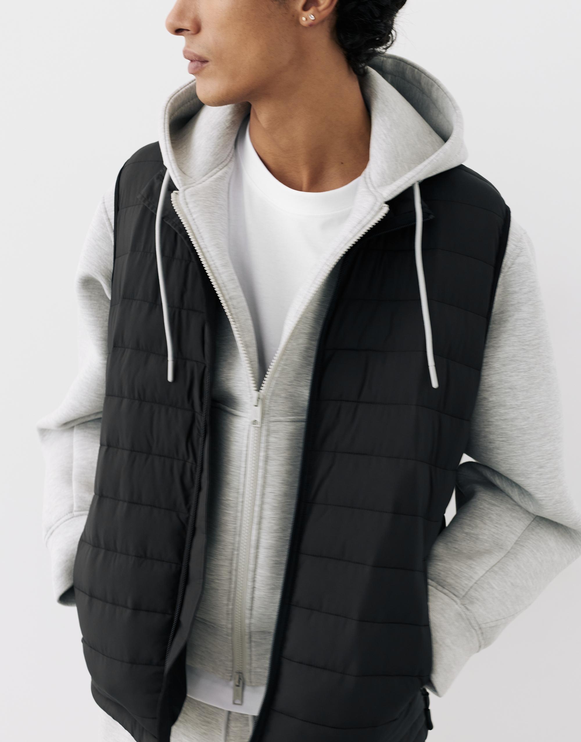 Quilted gilet — Black