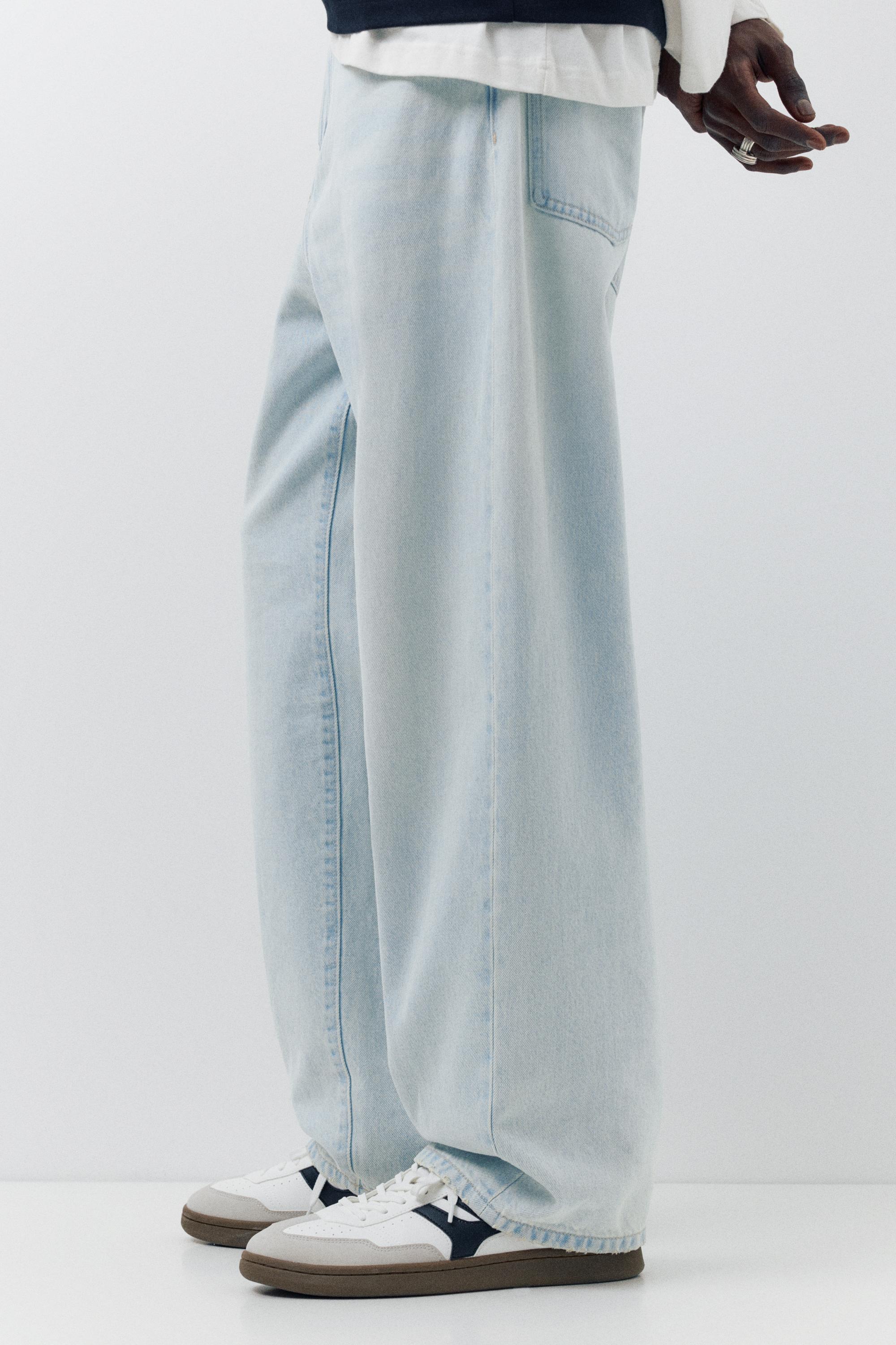 Relaxed fit baggy jeans — Pale blue