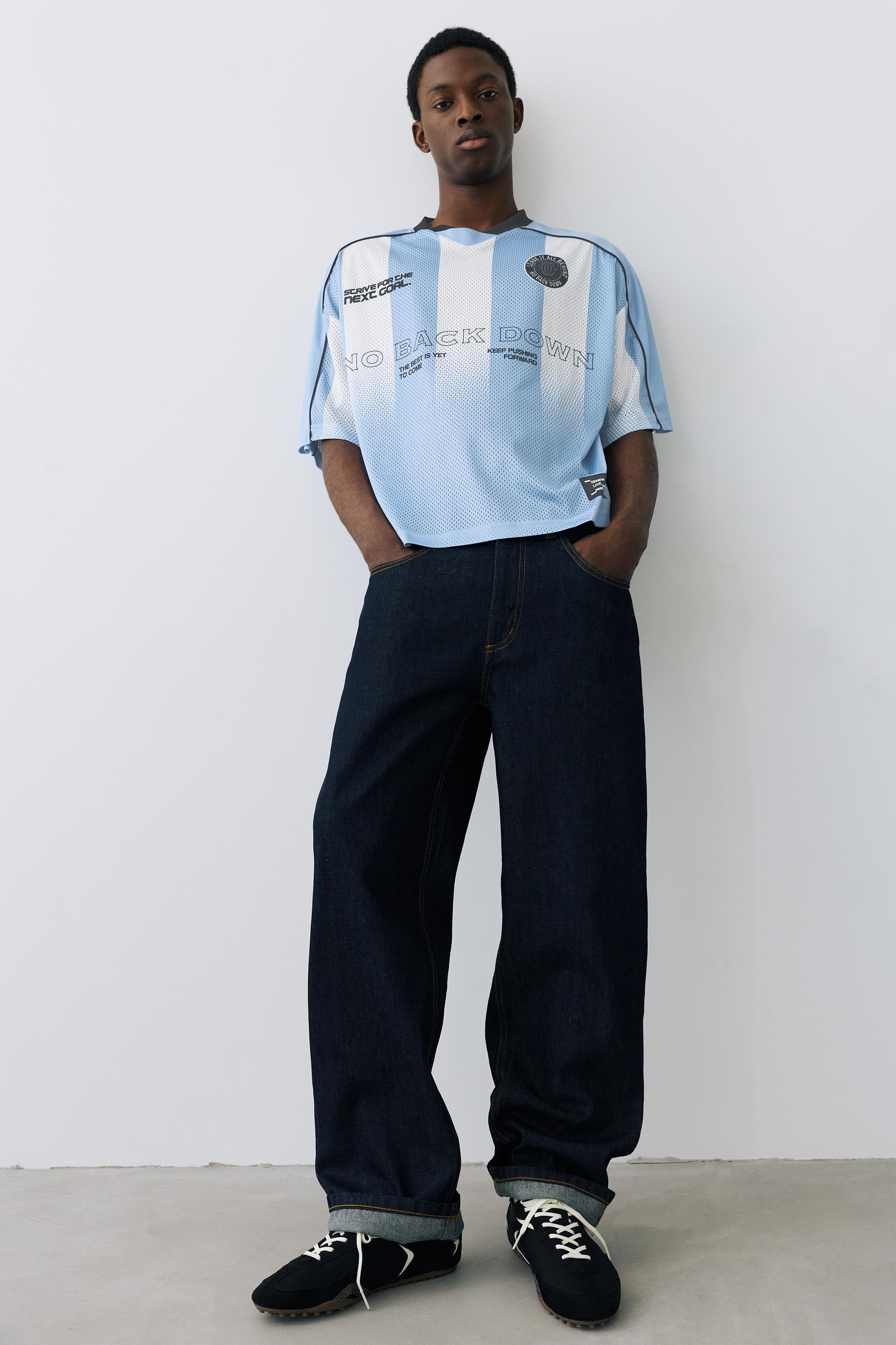 STWD boxy T-shirt — Sky blue