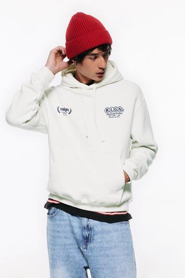 Relaxed graphic hoodie — Off white 2