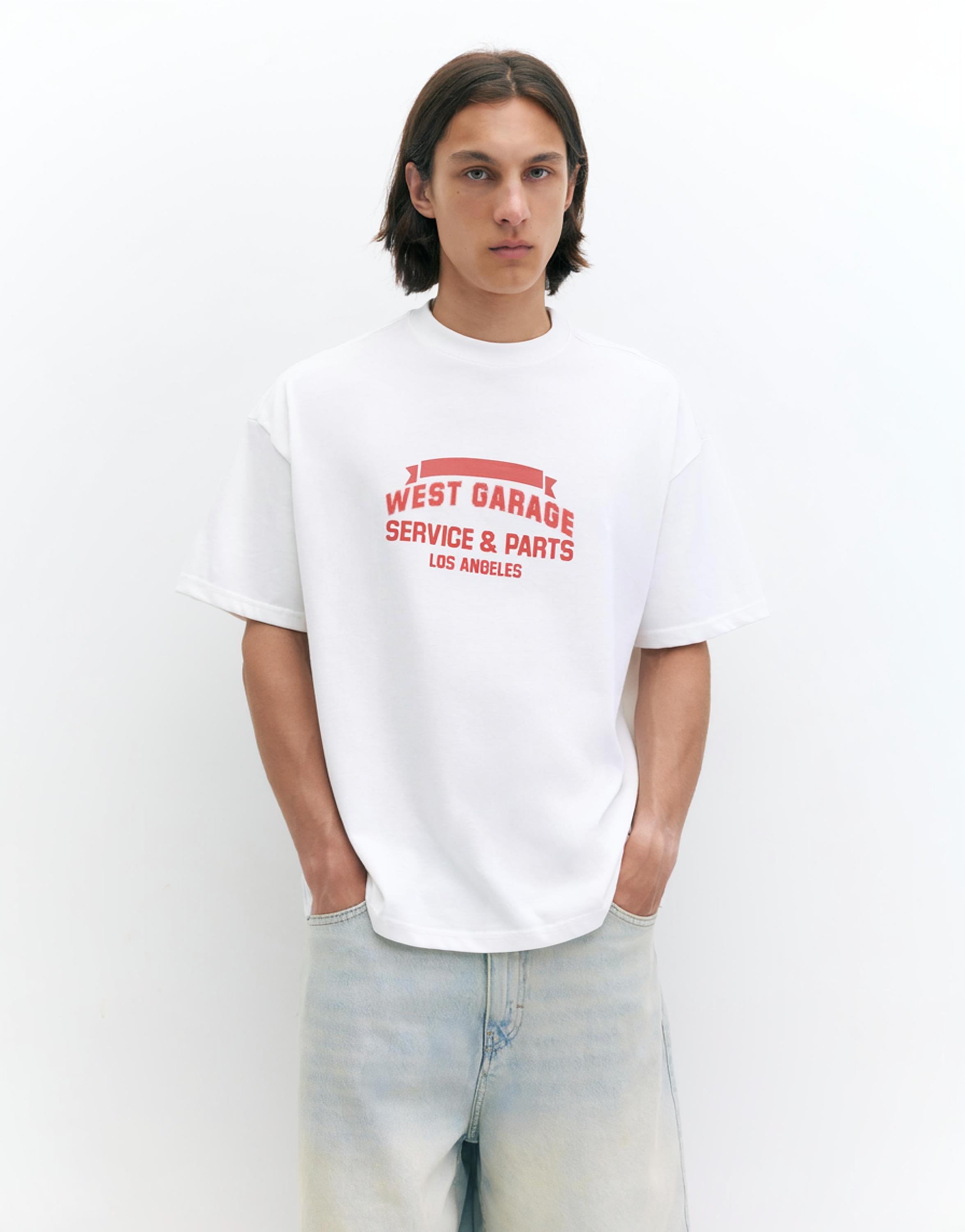 West Garage boxy T-shirt — White