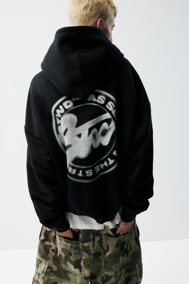 STWD graphic hoodie — Black 2