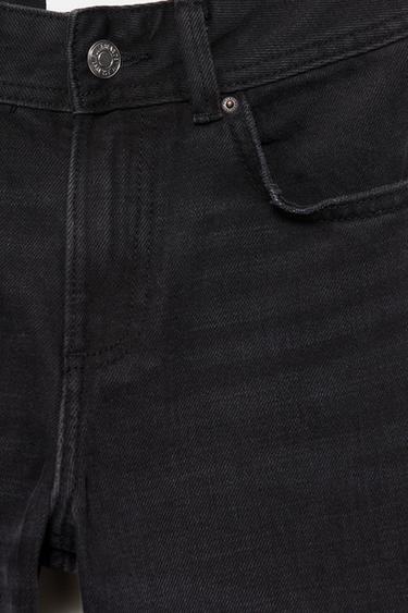 Low-rise straight-leg jeans — Black tone 9