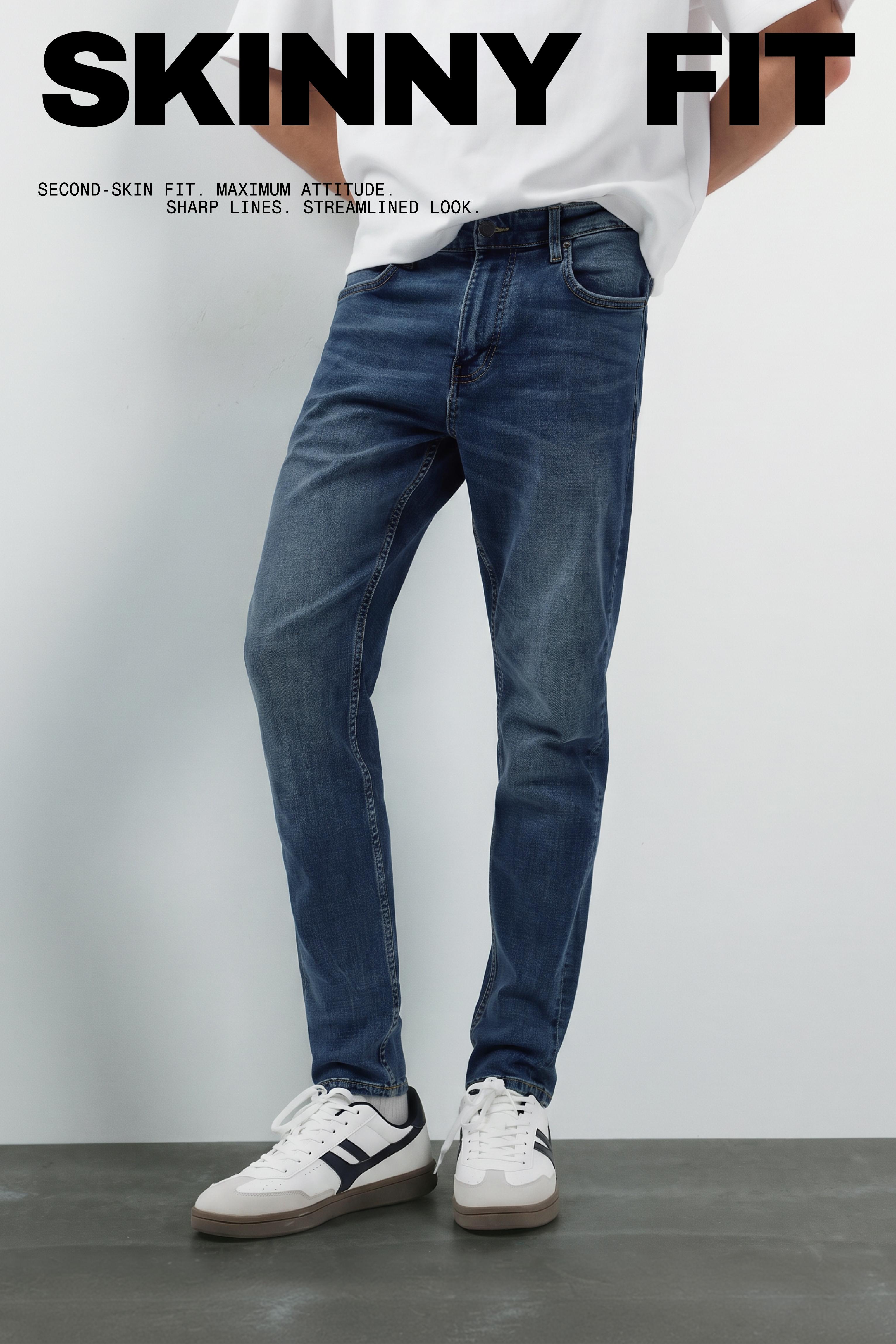 Basic skinny jeans — Dark blue