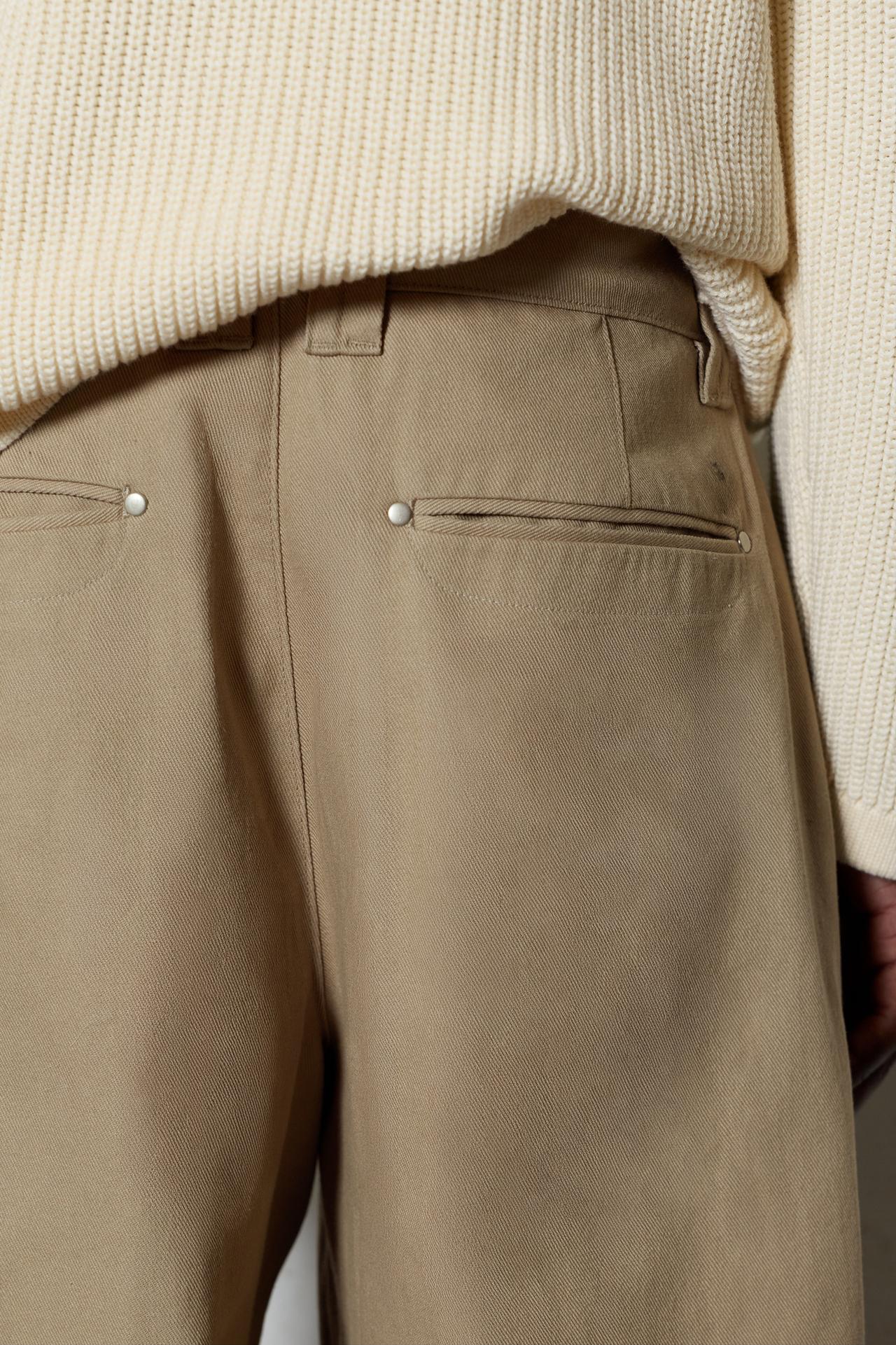 Barrel leg trousers — Ocher