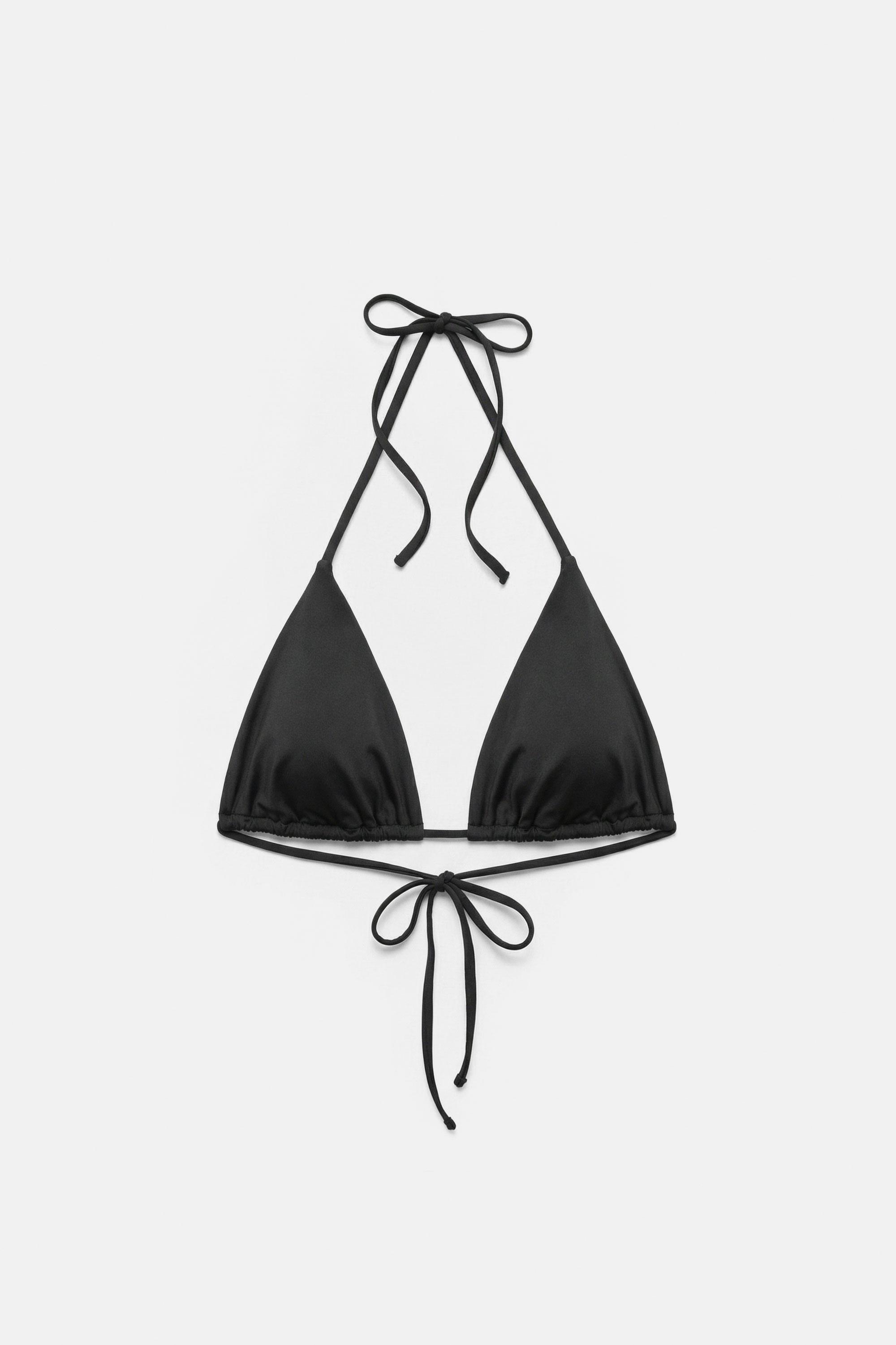 Triangle bikini top — Black