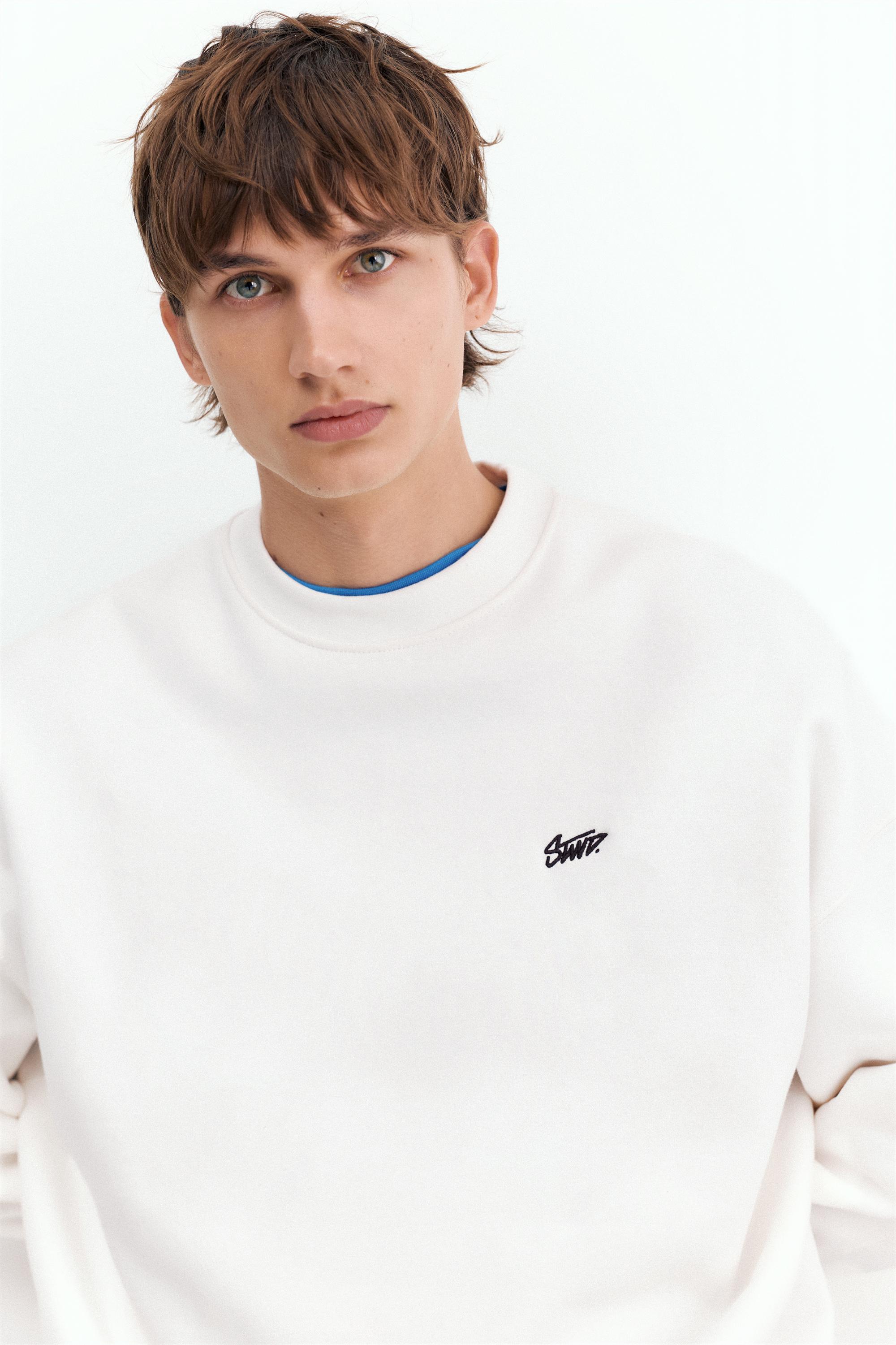 STWD boxy sweatshirt — Off white