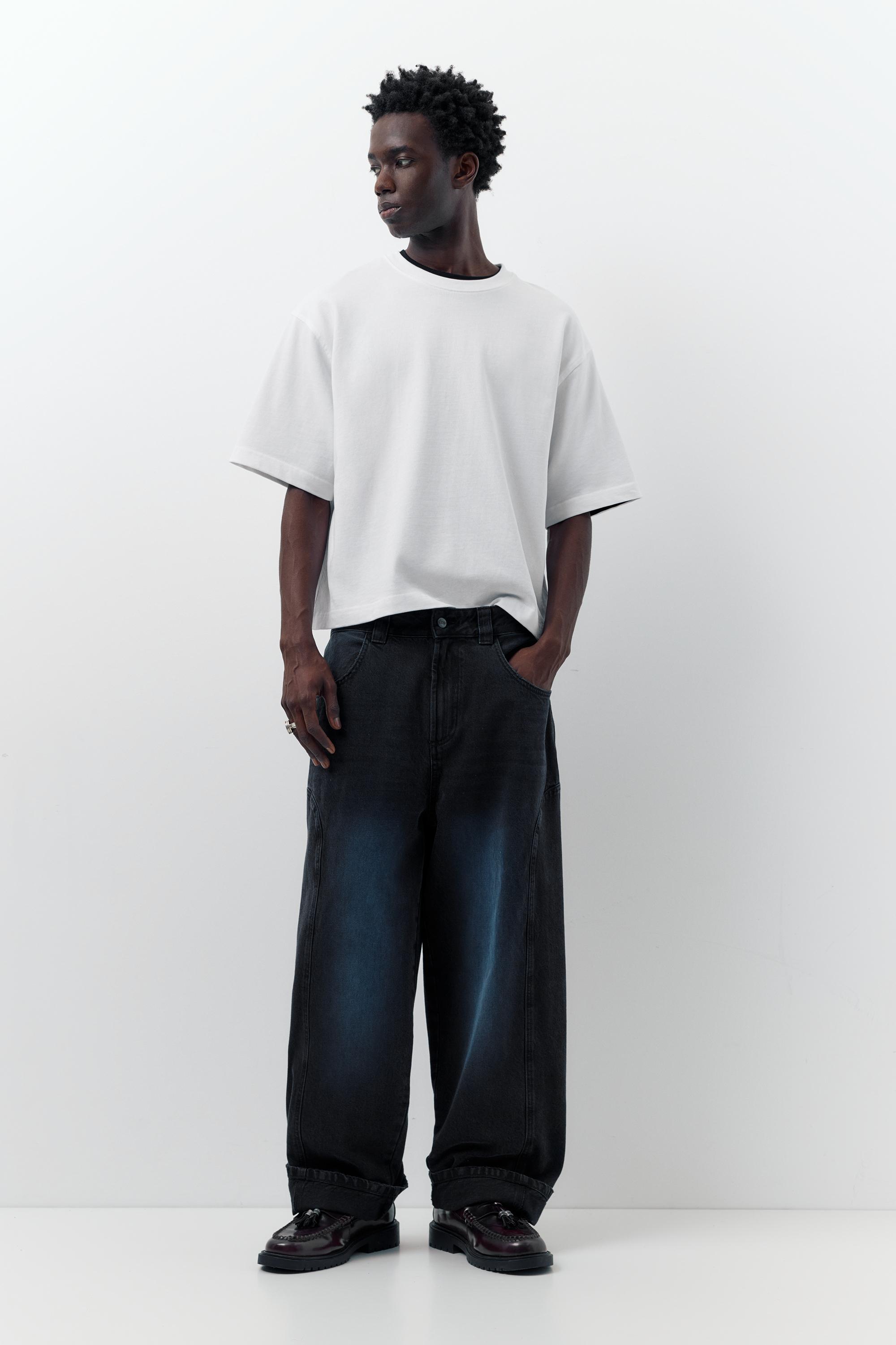 Jeans Relax Fit Baggy Spray