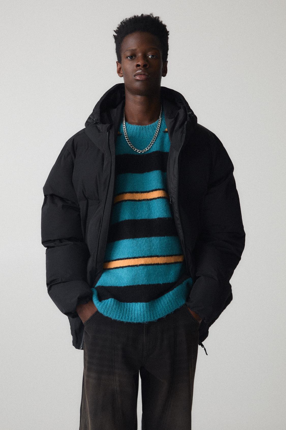 Windbreaker Pull And Bear Chamarra Hombre Windbreaker Pull Bear Hombre Puffer Jacket With Hood PULL&BEAR