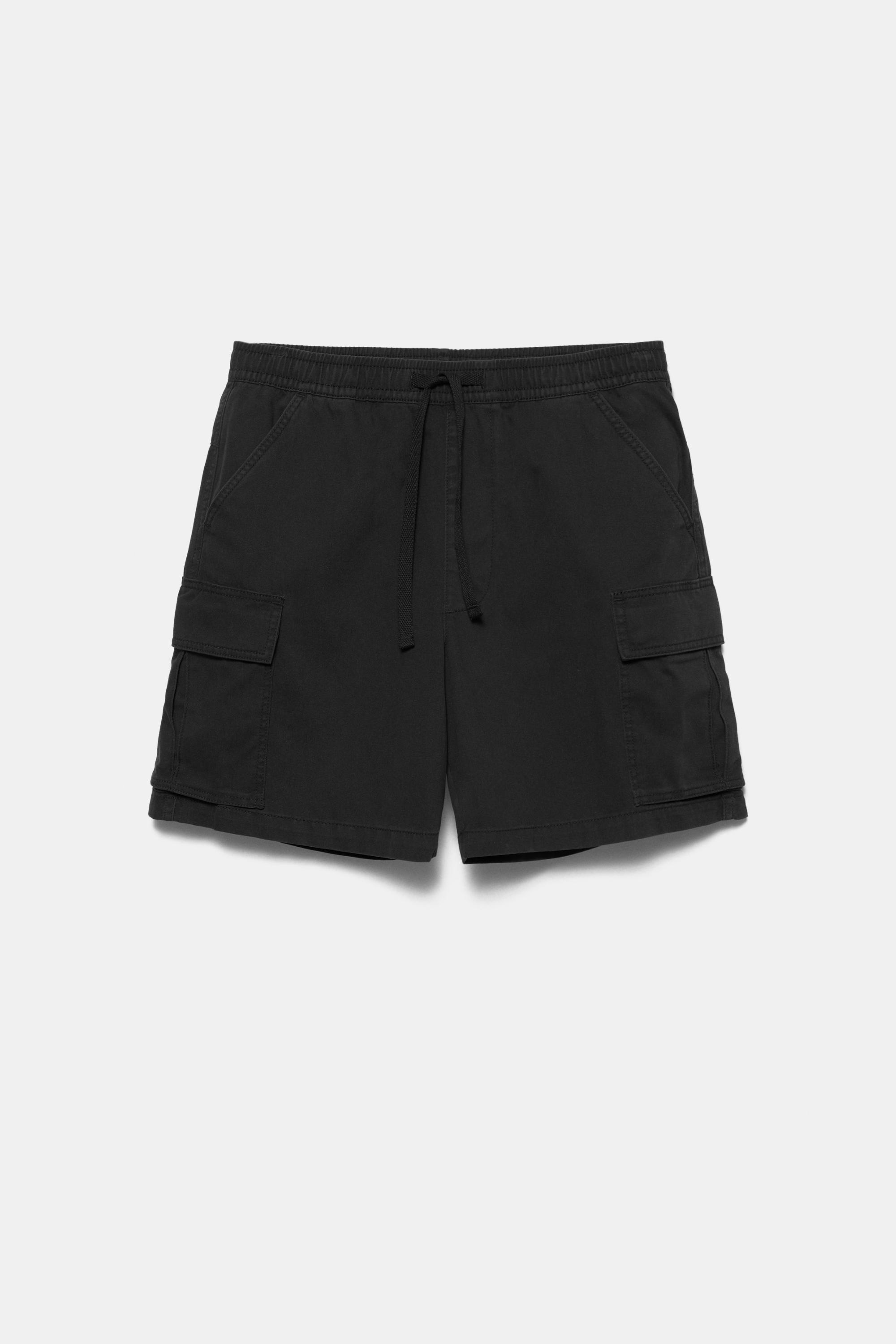 Cargo Bermuda shorts — Black