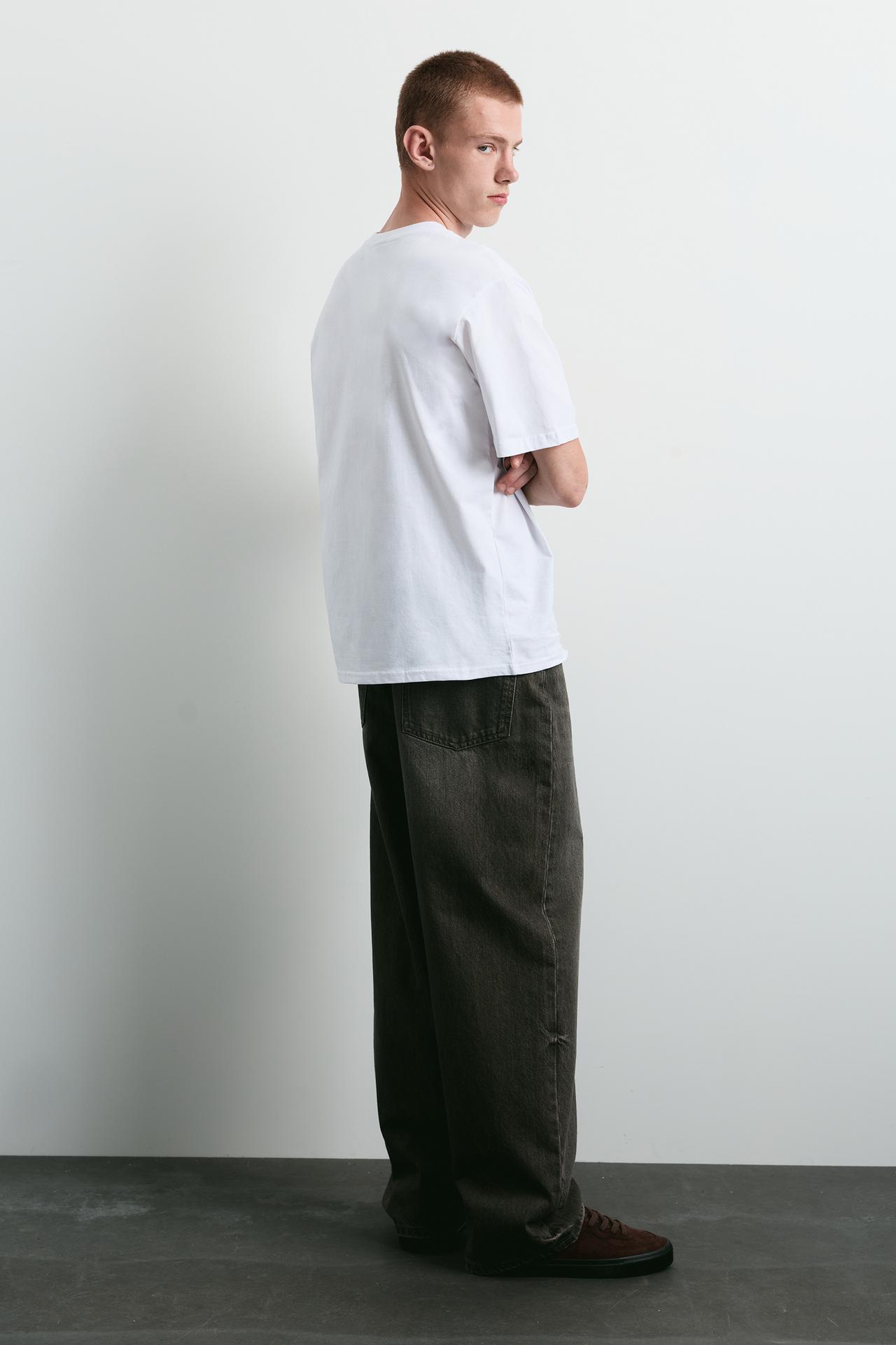 Baggy relaxed fit jeans — Dark brown