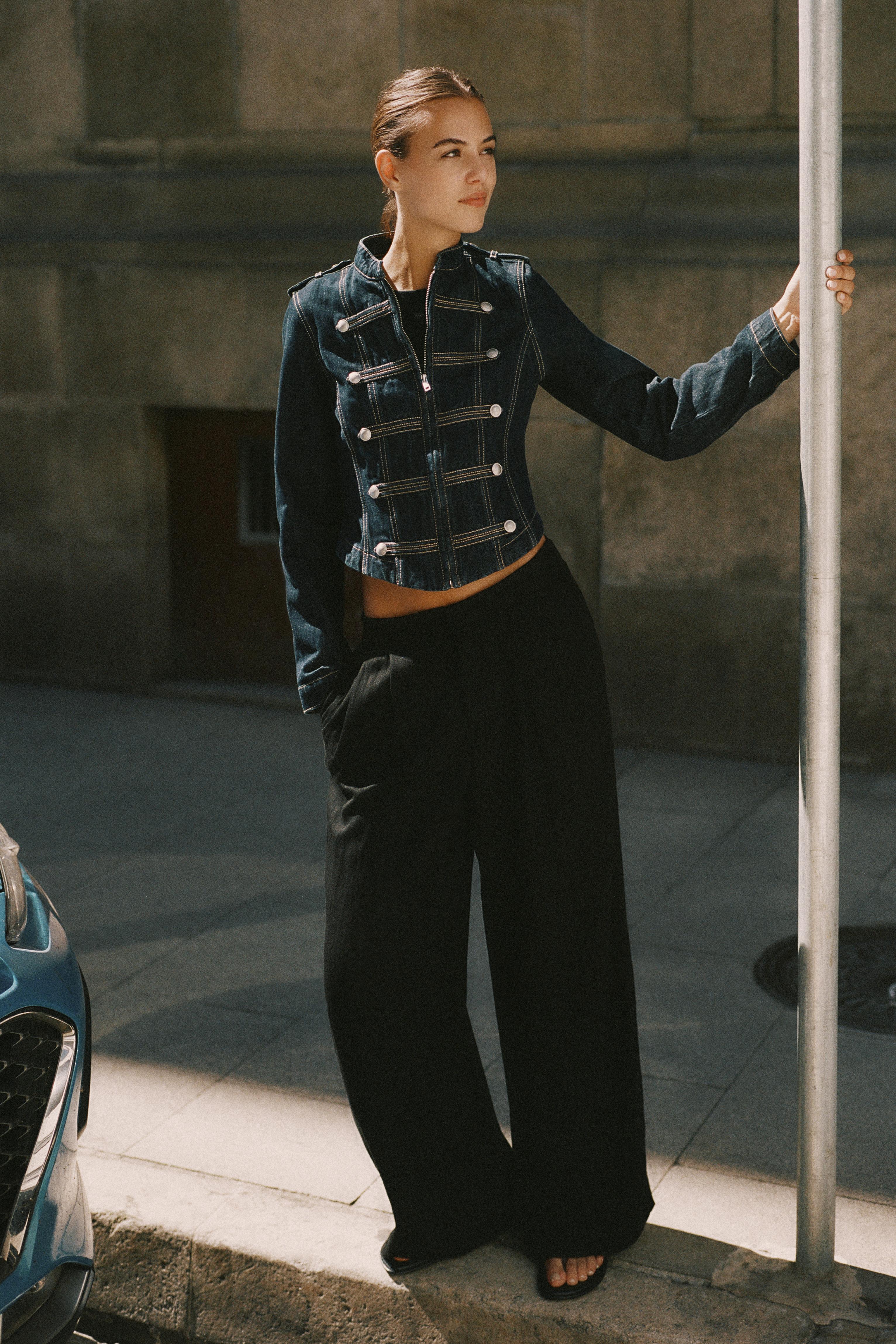Darted smart trousers — Black